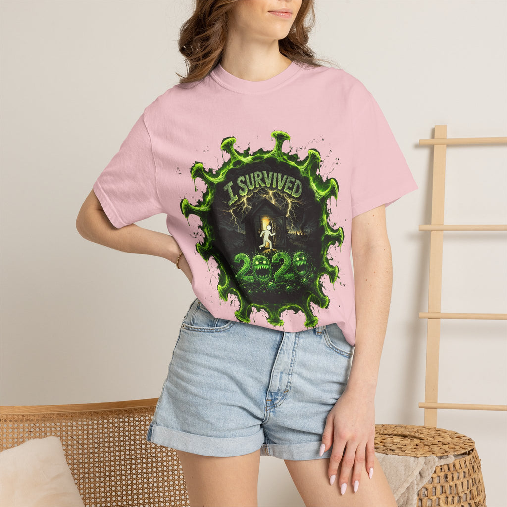 I Survived 2020 — Director's Cut S1:E3 "The Jab!" | Pandemic Edition Unisex Garment-Dyed T-shirt