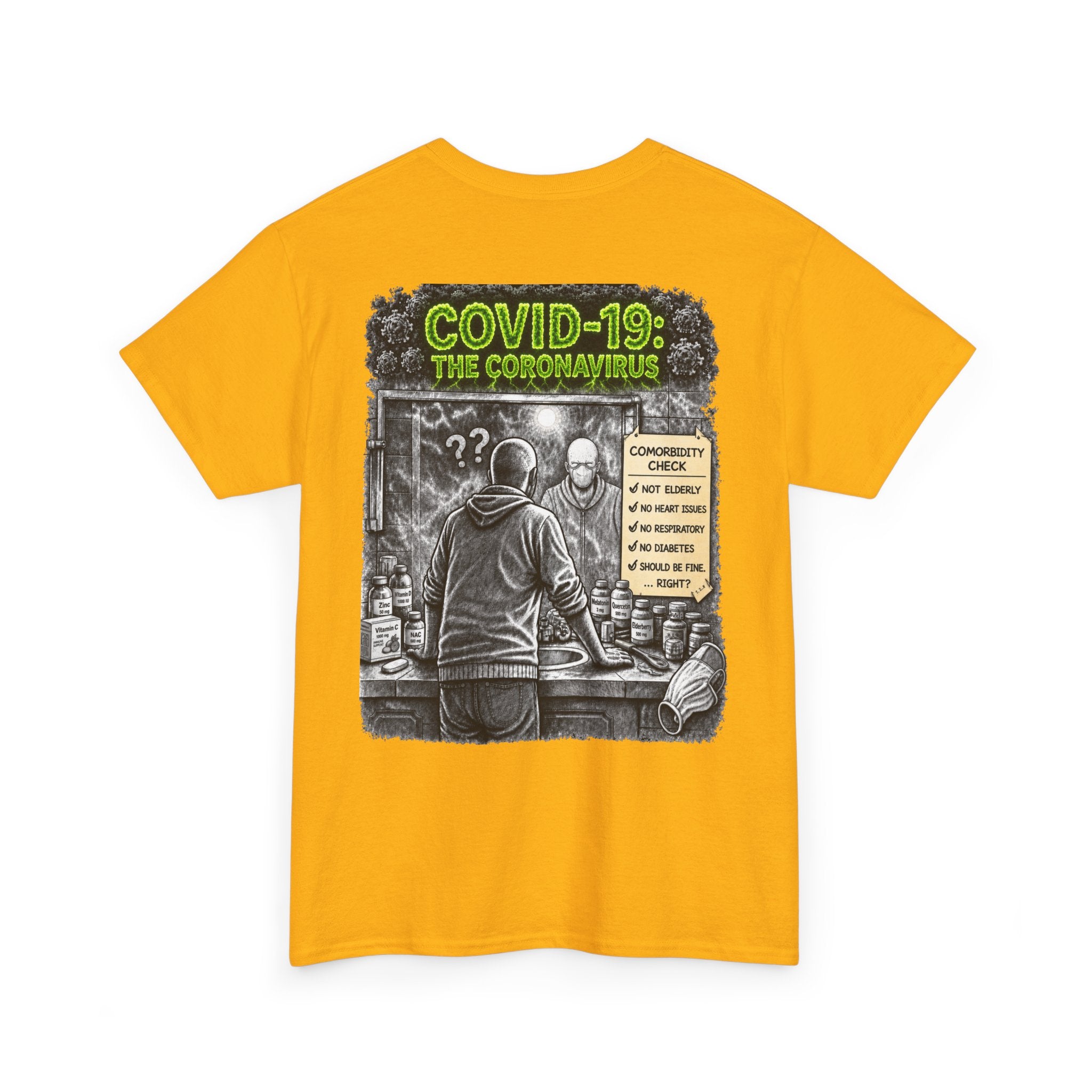 I Survived 2020 — Director's Cut S1:E1 "COVID-19: The Coronavirus" | Pandemic Edition Unisex Heavy Cotton Tee