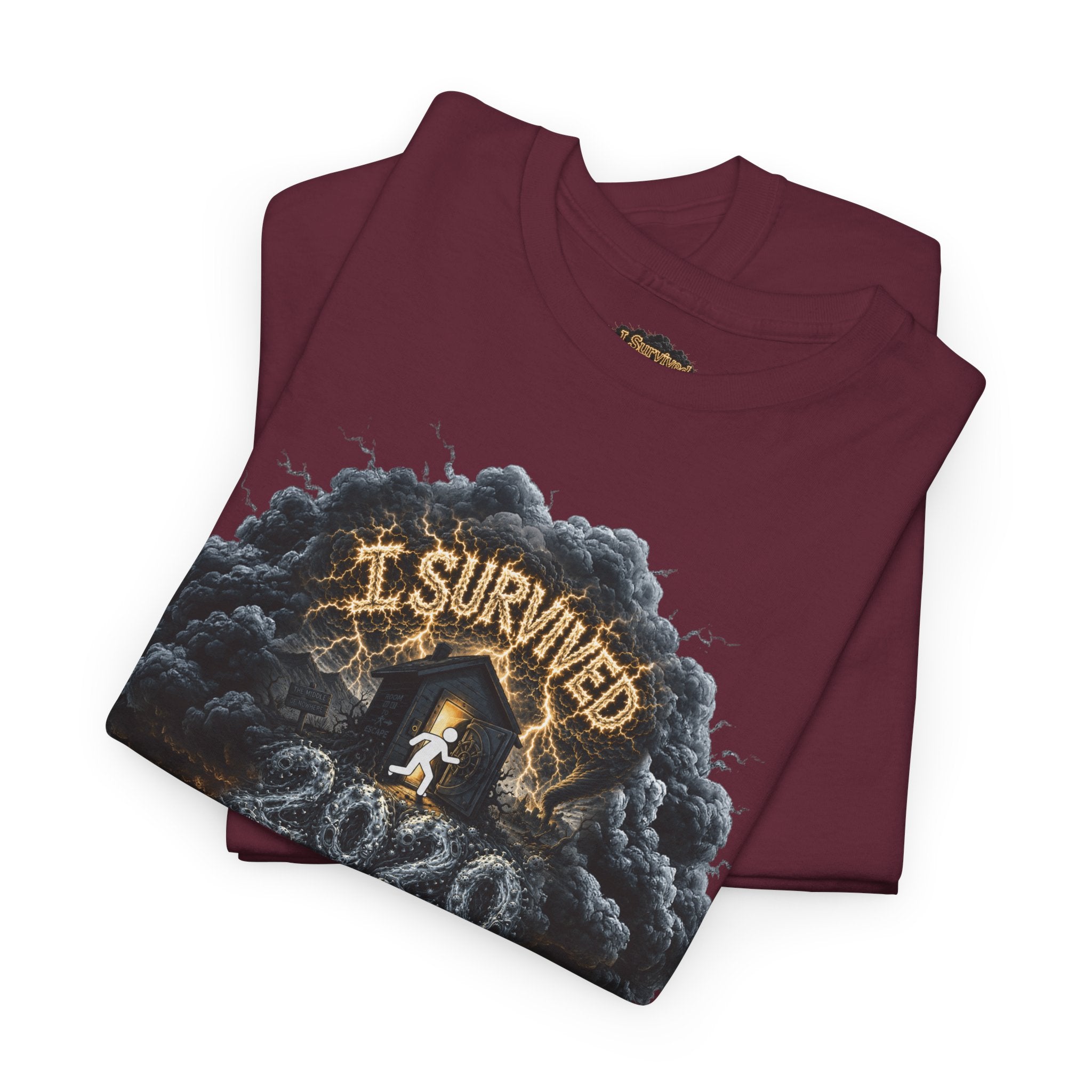 I Survived 2020 — Director's Cut Original Design Teaser Tee | Season 1 Premiere Drop Unisex Heavy Cotton Tee