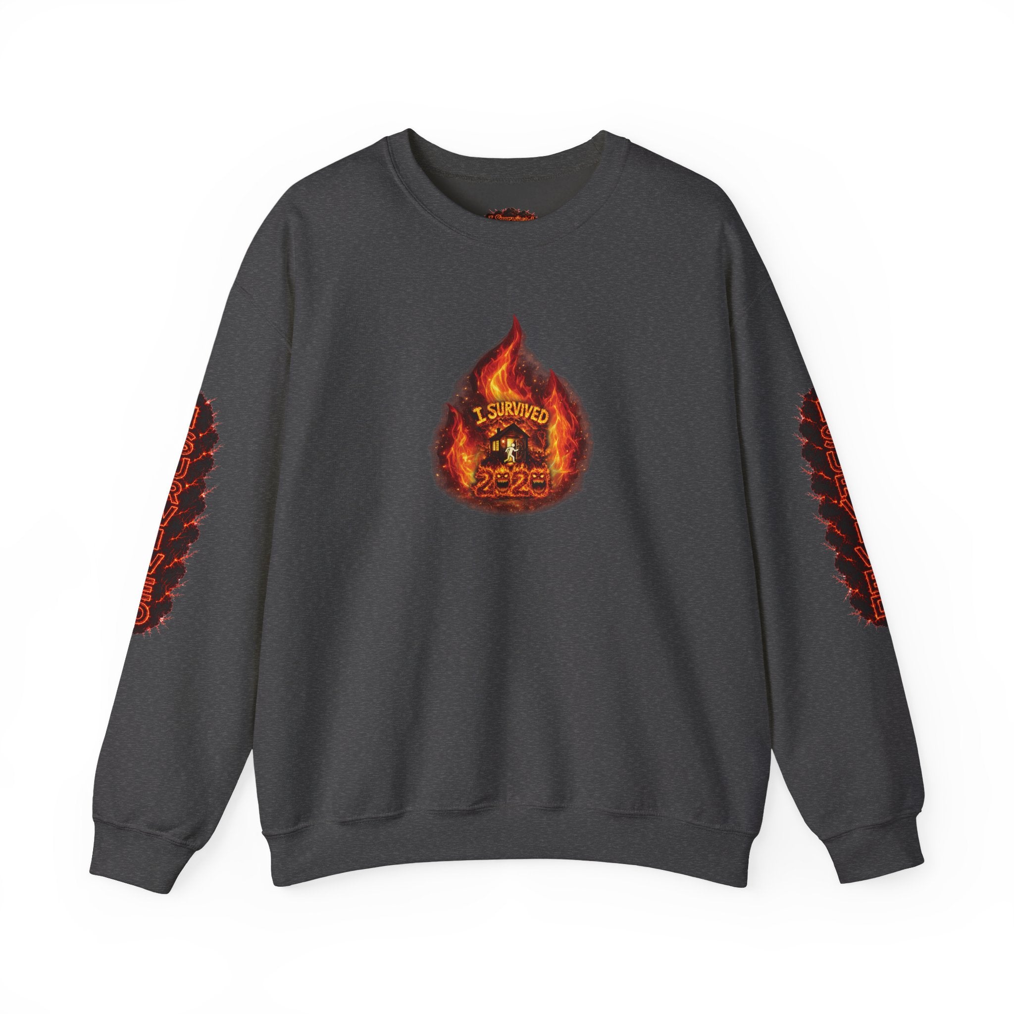 I Survived 2020 — WILDFIRES S2:E2: Director's Cut "The Bobcat Fire" Memorial Unisex Heavy Blend™ Crewneck Sweatshirt