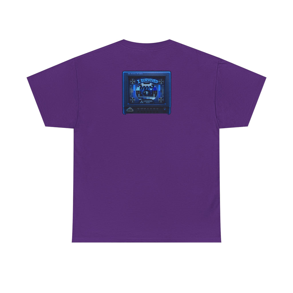 I Survived 2020 — "Please Stand By" Test Pattern Tee Lockdown Surveillance Edition Summer Exclusive Unisex Heavy Cotton Tee