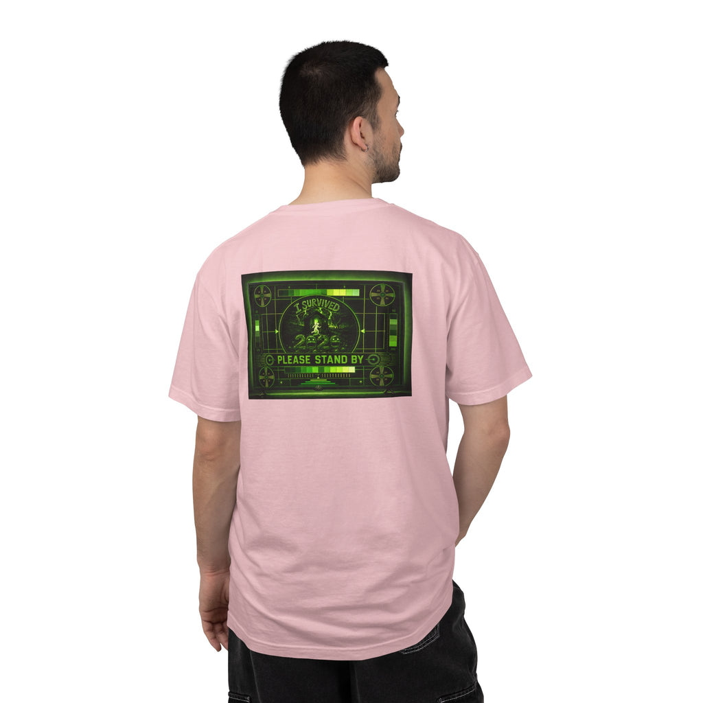 I Survived 2020 — "Please Stand By" Test Pattern Toxic Signal Tee Summer Premiere Unisex Garment-Dyed T-shirt