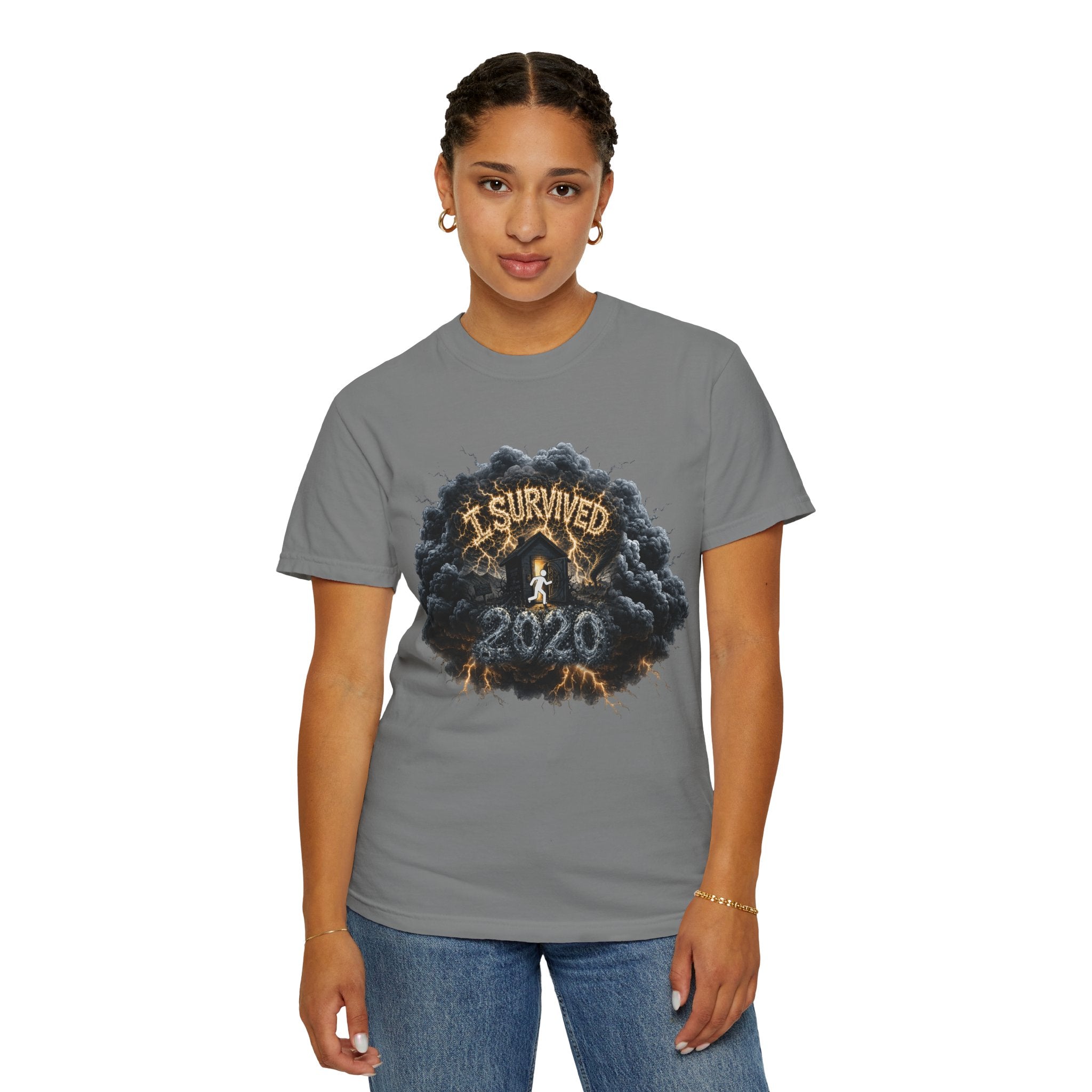 I Survived 2020 — Director's Cut Original Design Teaser Tee | Season 1 Premiere Drop Unisex Garment-Dyed T-shirt