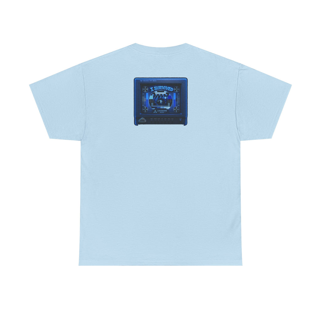 I Survived 2020 — "Please Stand By" Test Pattern Tee Lockdown Surveillance Edition Summer Exclusive Unisex Heavy Cotton Tee