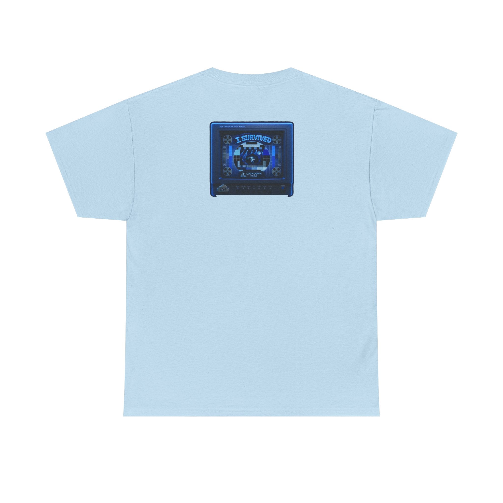I Survived 2020 — "Please Stand By" Test Pattern Tee Lockdown Surveillance Edition Summer Exclusive Unisex Heavy Cotton Tee