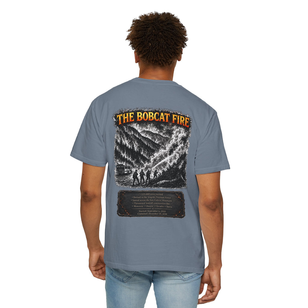 I Survived 2020 — WILDFIRES S2:E2: Director's Cut "The Bobcat Fire" Memorial Unisex Garment-Dyed T-shirt