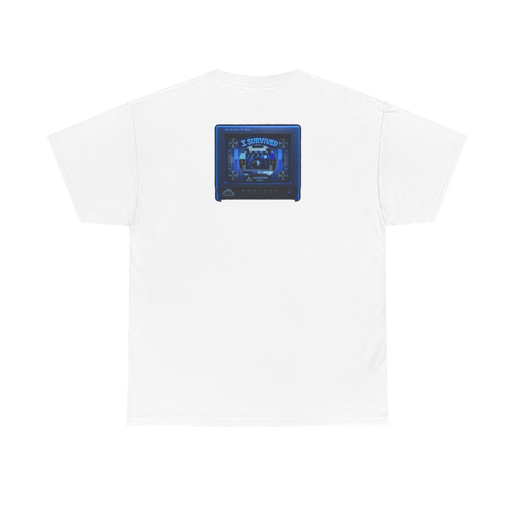 I Survived 2020 — "Please Stand By" Test Pattern Tee Lockdown Surveillance Edition Summer Exclusive Unisex Heavy Cotton Tee