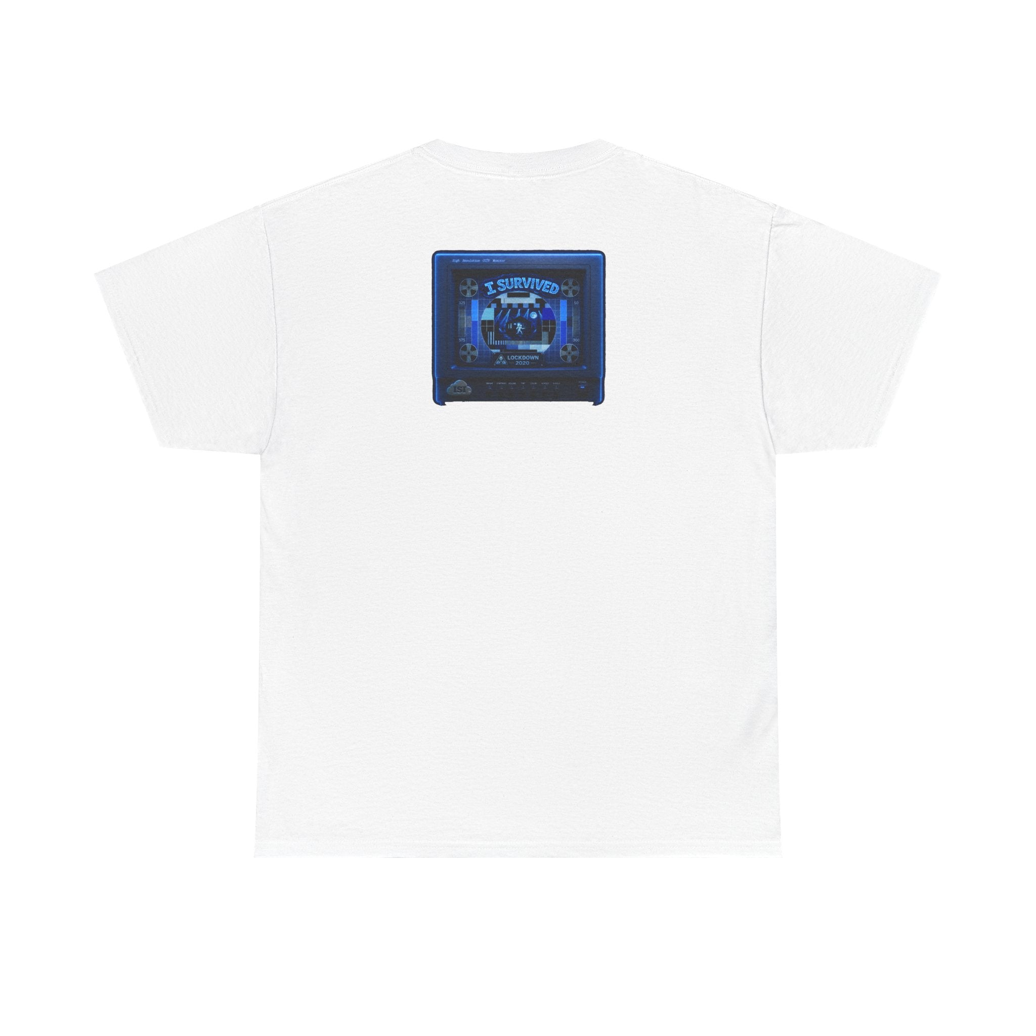 I Survived 2020 — "Please Stand By" Test Pattern Tee Lockdown Surveillance Edition Summer Exclusive Unisex Heavy Cotton Tee