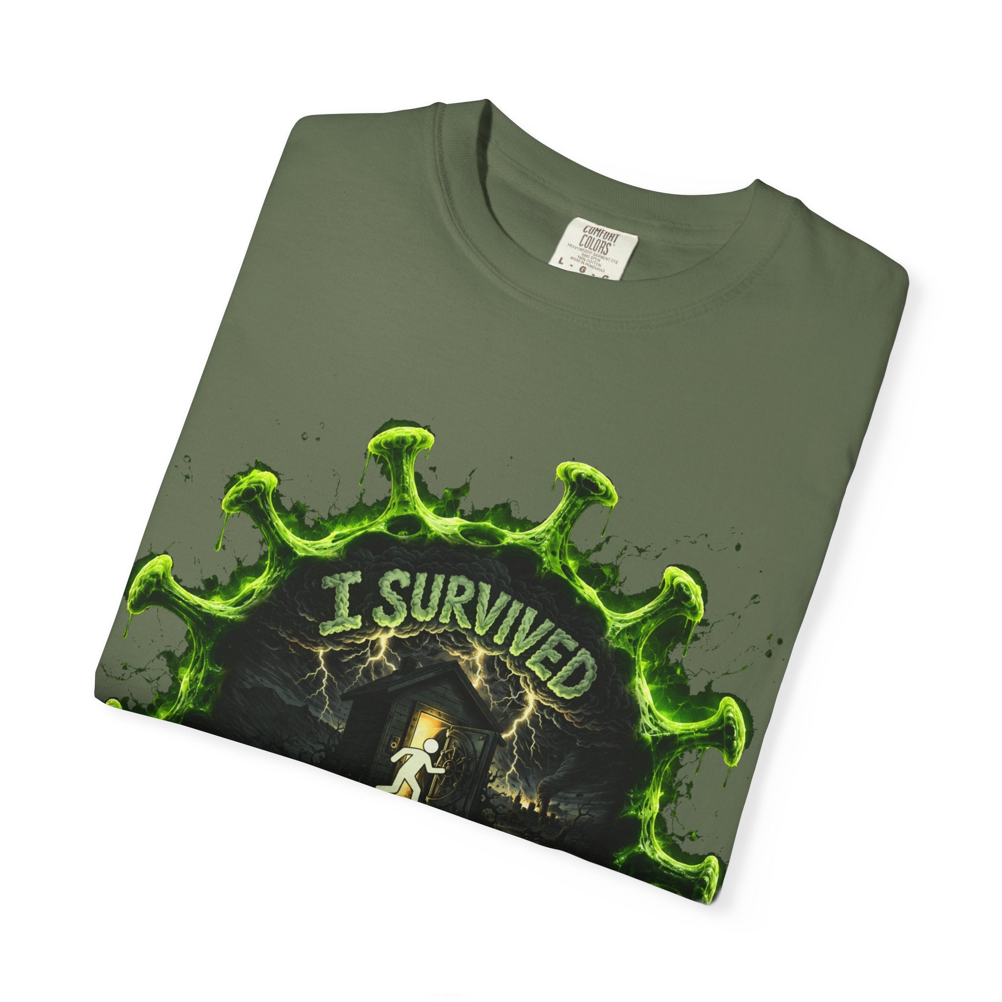 I Survived 2020 — Director's Cut S1:E4 "Mask Madness Mayhem Moment" | Pandemic Edition Unisex Garment-Dyed T-shirt