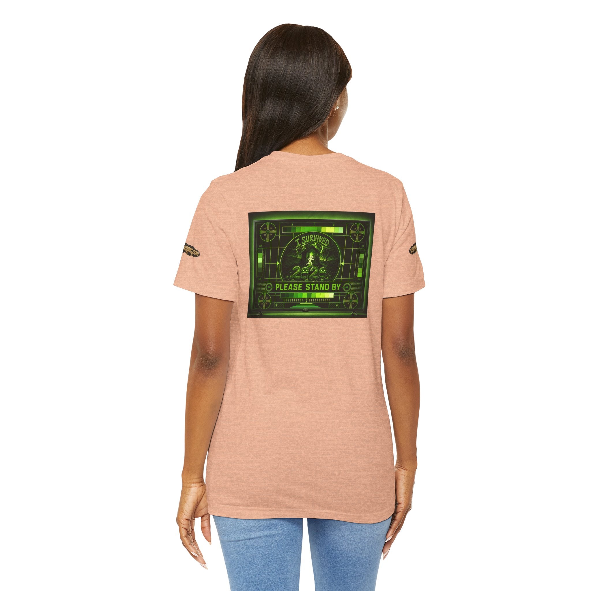 I Survived 2020 — "Please Stand By" Test Pattern Toxic Signal Tee Special Edition Summer Premiere Unisex Jersey Short Sleeve Tee