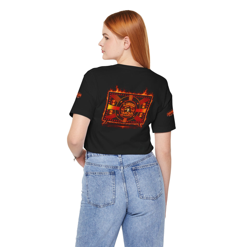 I Survived 2020 — "Please Stand By" Test Pattern Tee Wildfire Signal Special Edition Summer Premiere Unisex Jersey Short Sleeve Tee