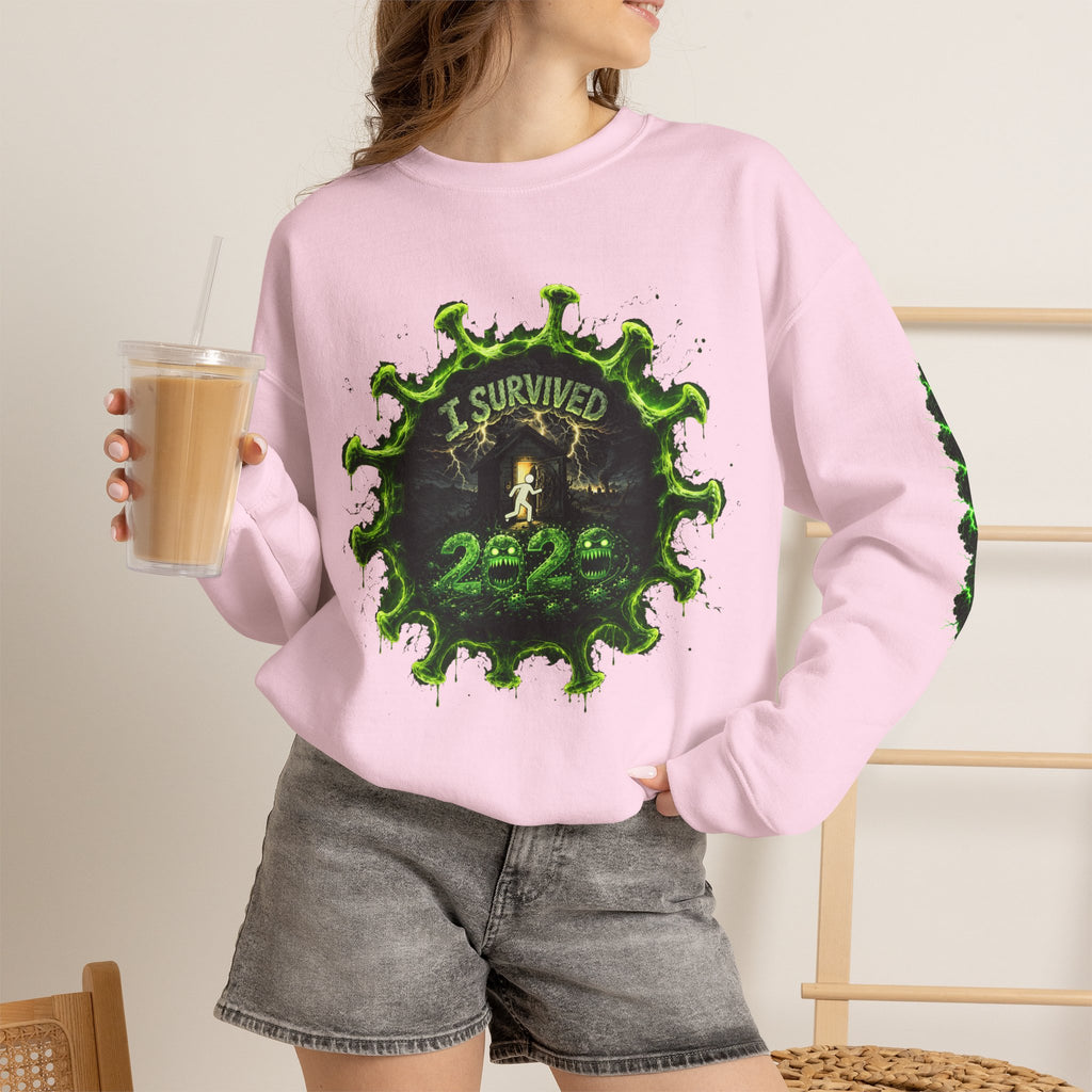 I Survived 2020 — Director's Cut S1:E2 "The Coming of COVID" | Pandemic Edition Unisex Heavy Blend™ Crewneck Sweatshirt