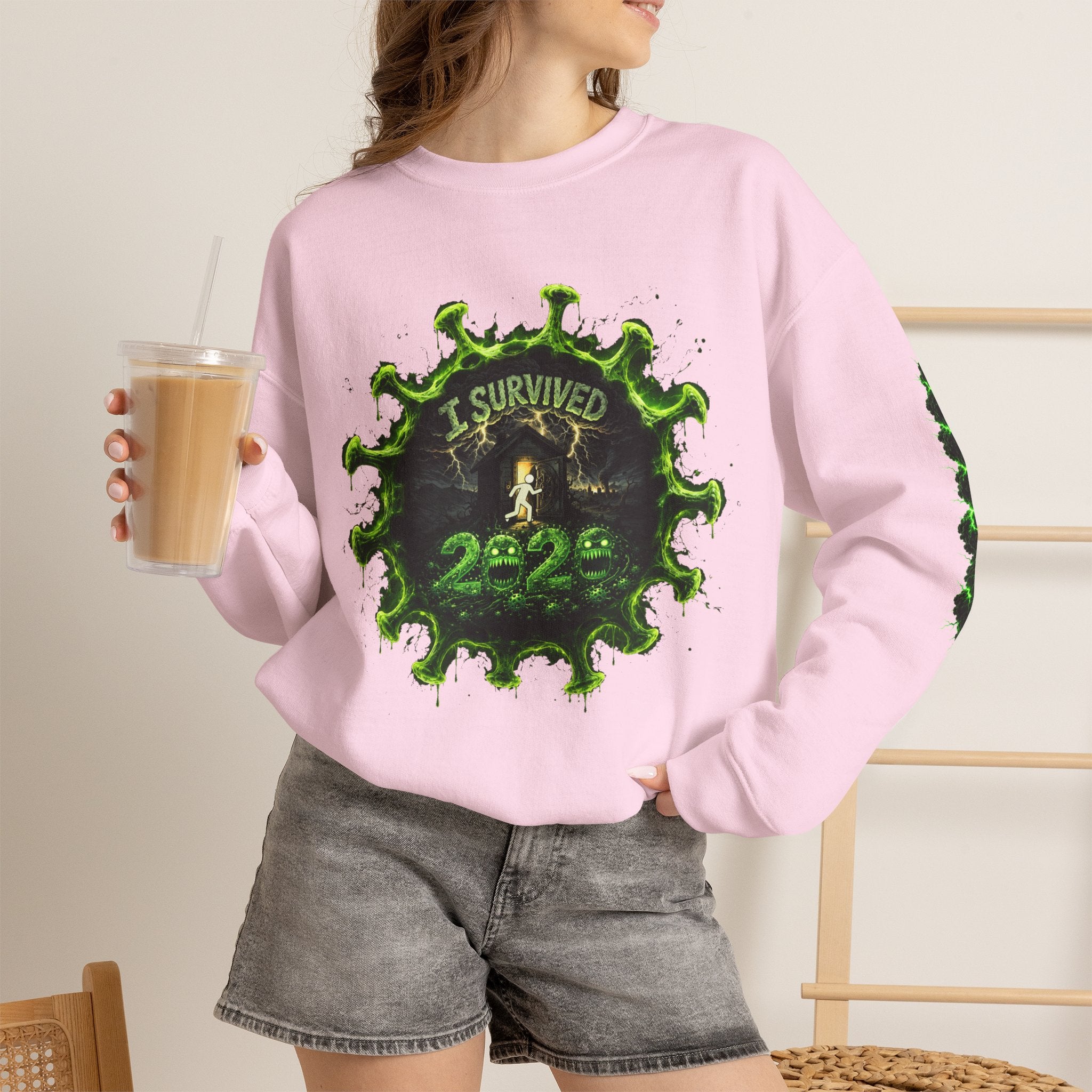 I Survived 2020 — Director's Cut S1:E2 "The Coming of COVID" | Pandemic Edition Unisex Heavy Blend™ Crewneck Sweatshirt