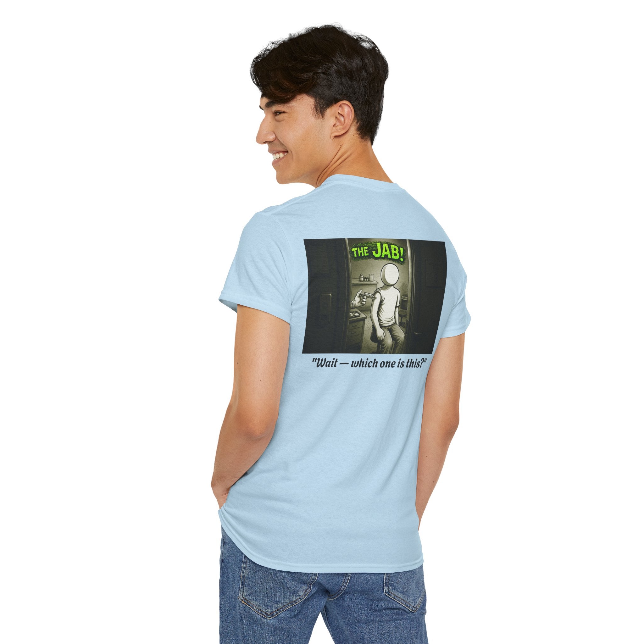 I Survived 2020 — PANDEMIC S1:E3: Director's Cut "The Jab!" Unisex Heavy Cotton Tee
