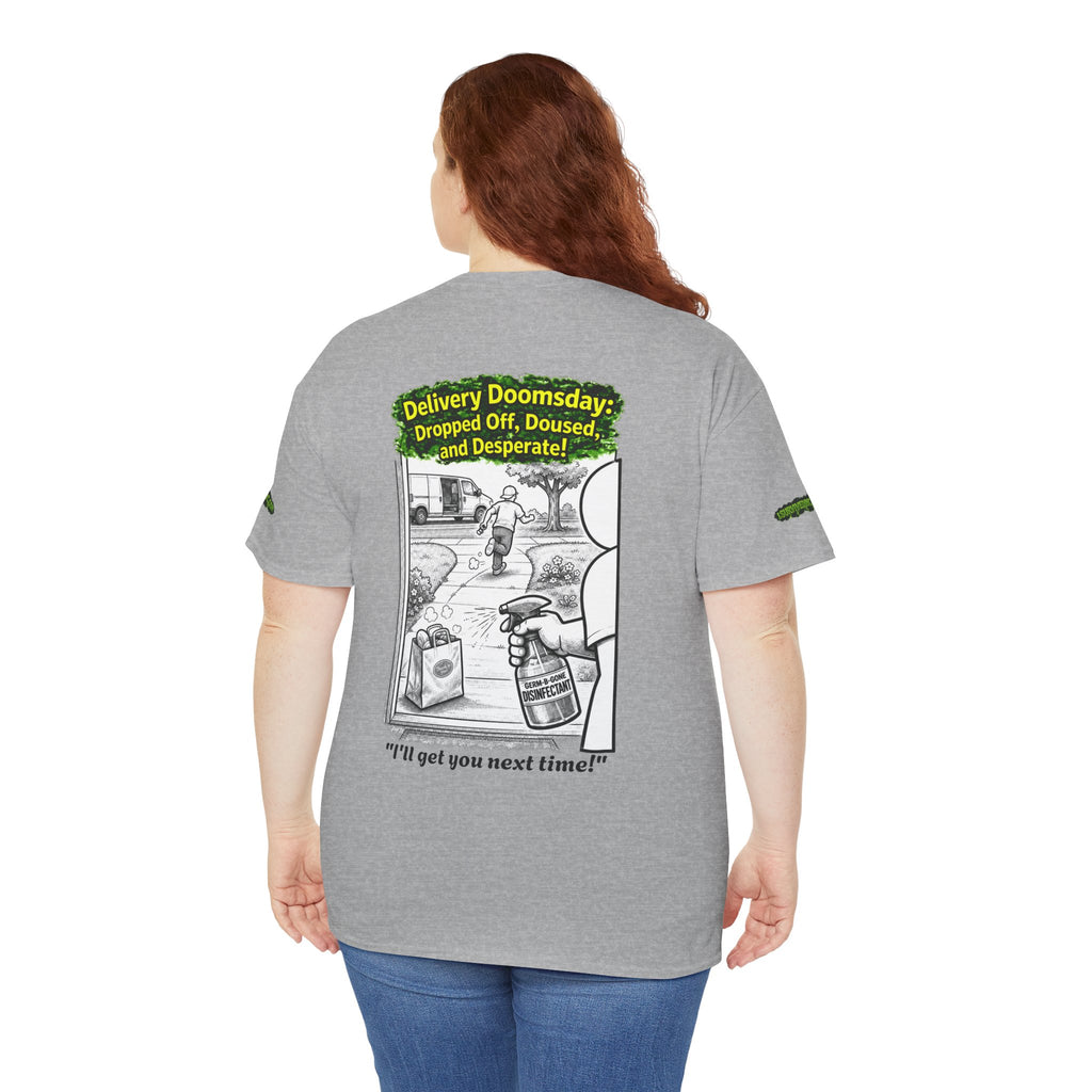 Sobreviví al 2020 — T1:E5 "El día del juicio final de las entregas" | Camiseta unisex de algodón pesado (Edición Pandemia) (EDICIÓN ESPECIAL)