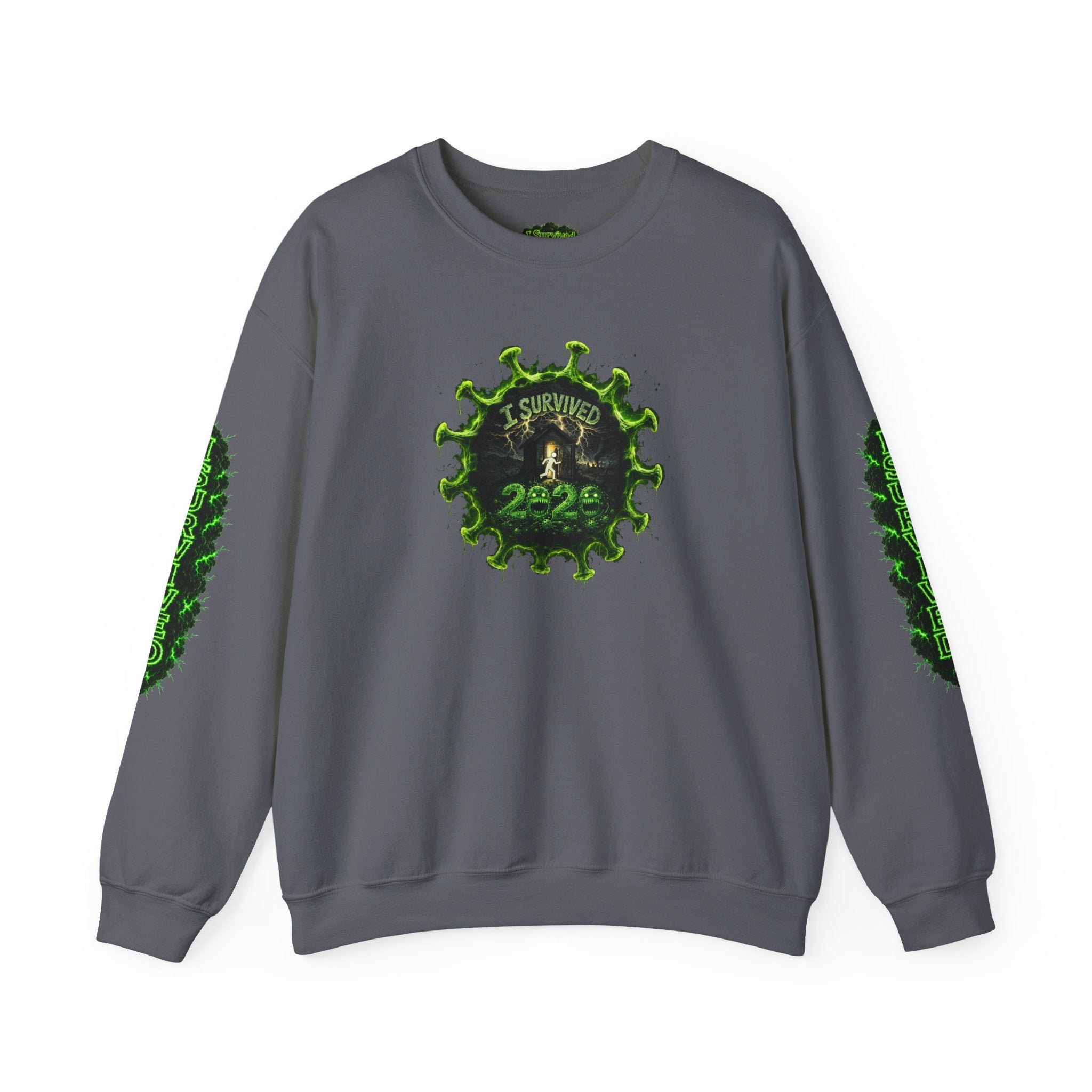 I Survived 2020 — PANDEMIC S1:E5: Director's Cut "Delivery Doomsday" Unisex Heavy Blend™ Crewneck Sweatshirt