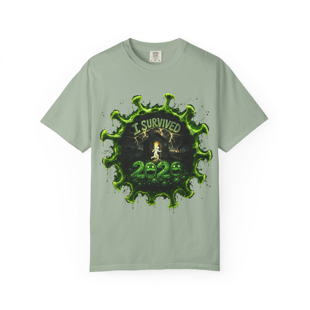 I Survived 2020 — Director's Cut S1:E4 "Mask Madness Mayhem Moment" | Pandemic Edition Unisex Garment-Dyed T-shirt