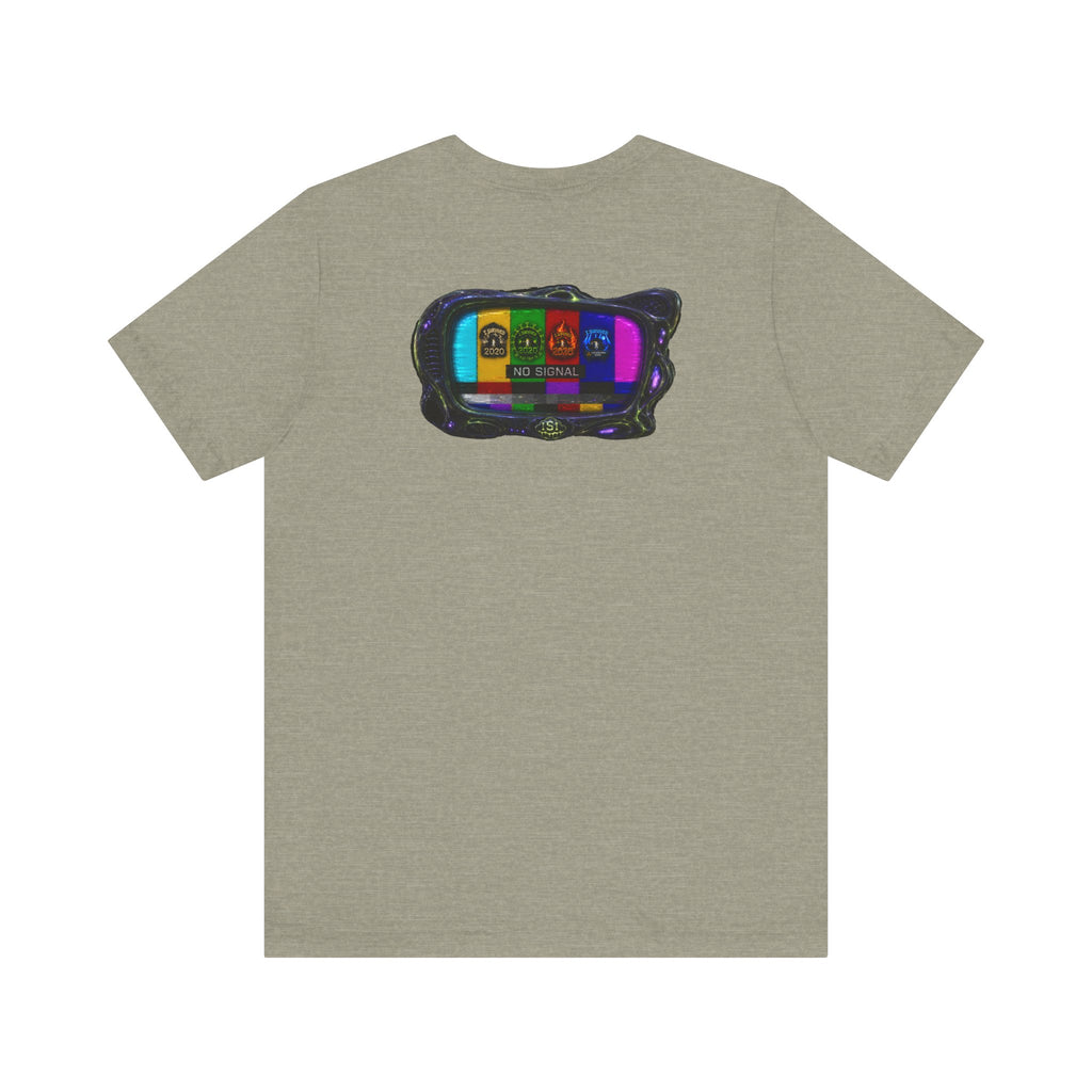 I Survived 2020 — "No Signal" Test Pattern Tee Alien Broadcast Finale Summer Premiere Unisex Jersey Short Sleeve Tee