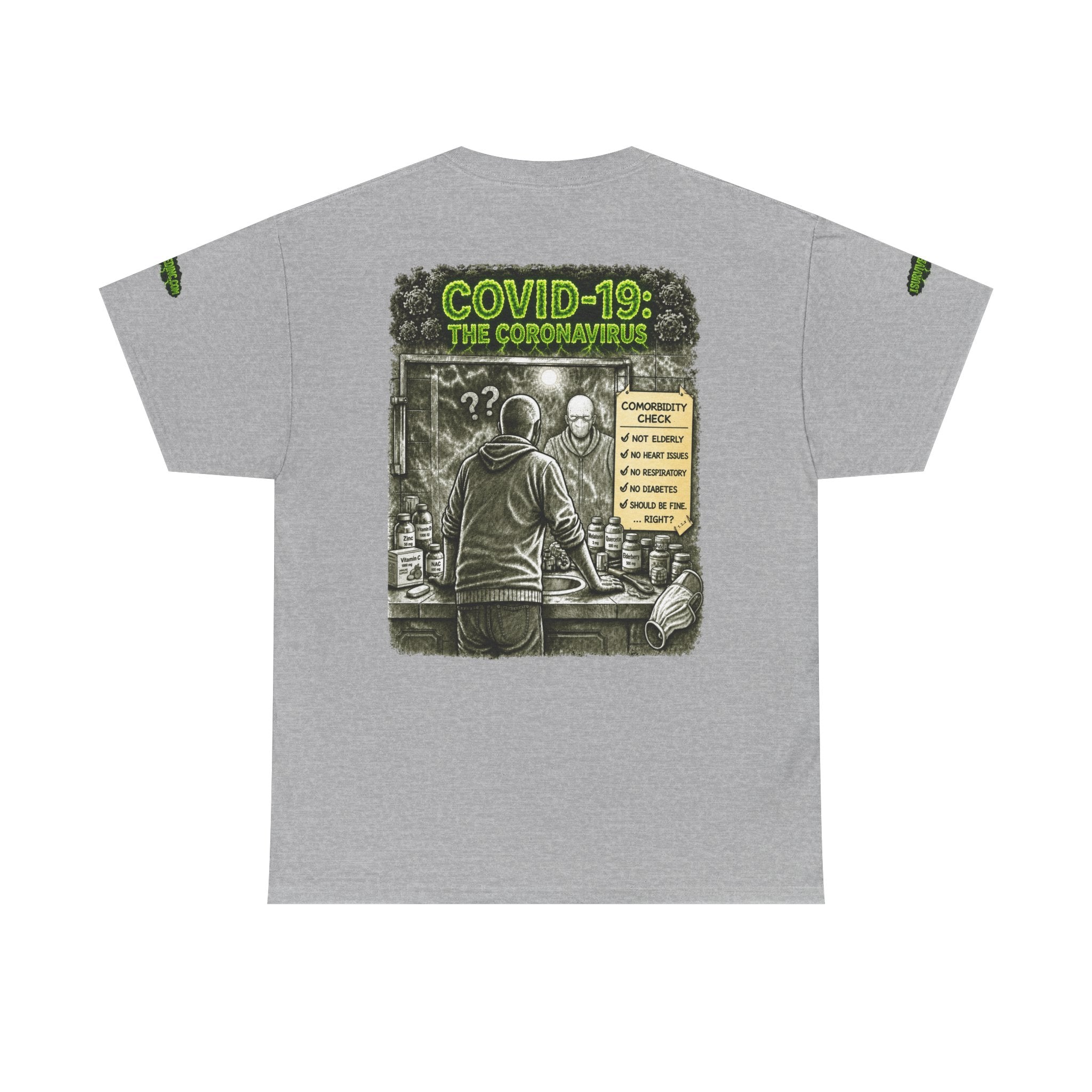 I Survived 2020 — PANDEMIC S1:E1: Special Edition "COVID-19: The Coronavirus" Unisex Heavy Cotton Tee