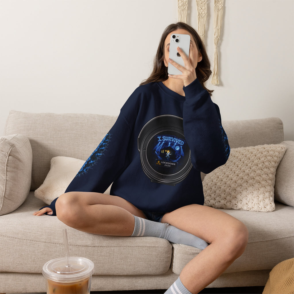 I Survived 2020 — Director's Cut S3:E3 "Remote Schooling" | Lockdown Edition Documentary Unisex Heavy Blend™ Crewneck Sweatshirt