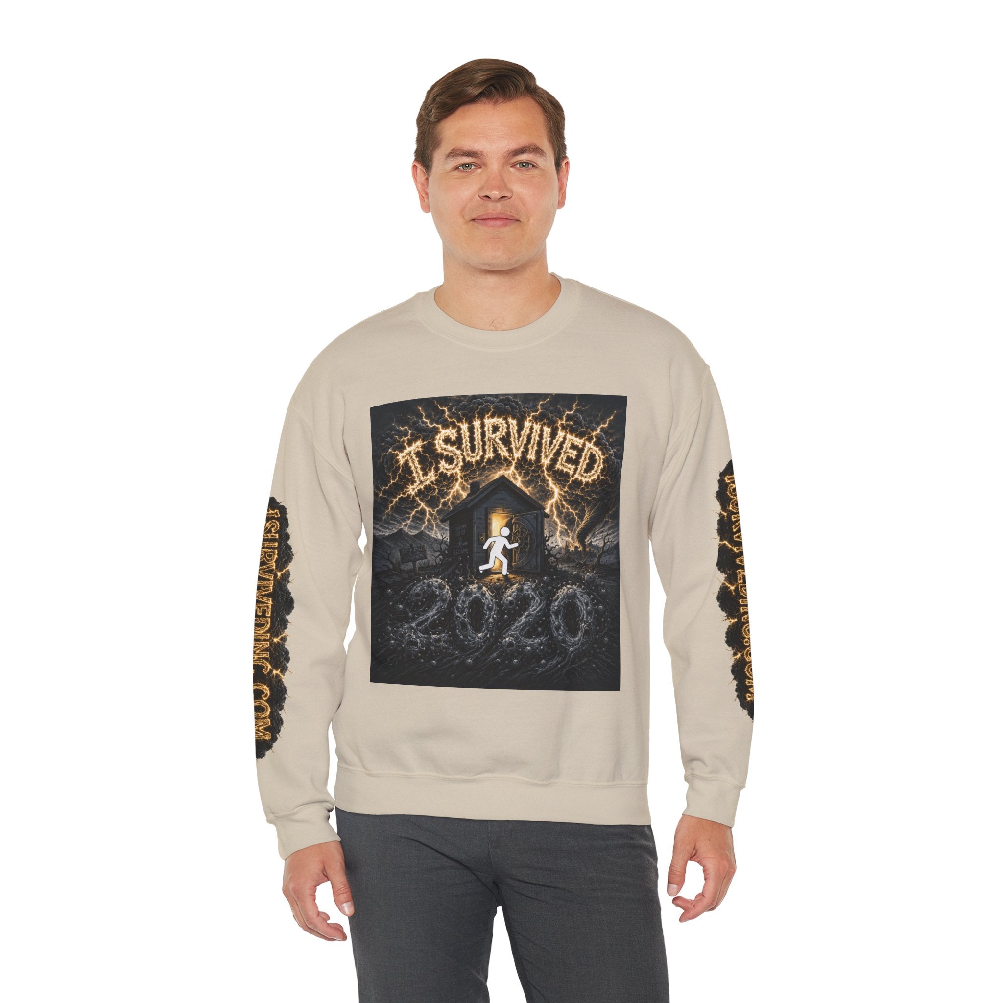 I Survived 2020 — Original PILOT Design: Special Edition Unisex Heavy Blend™ Crewneck Sweatshirt