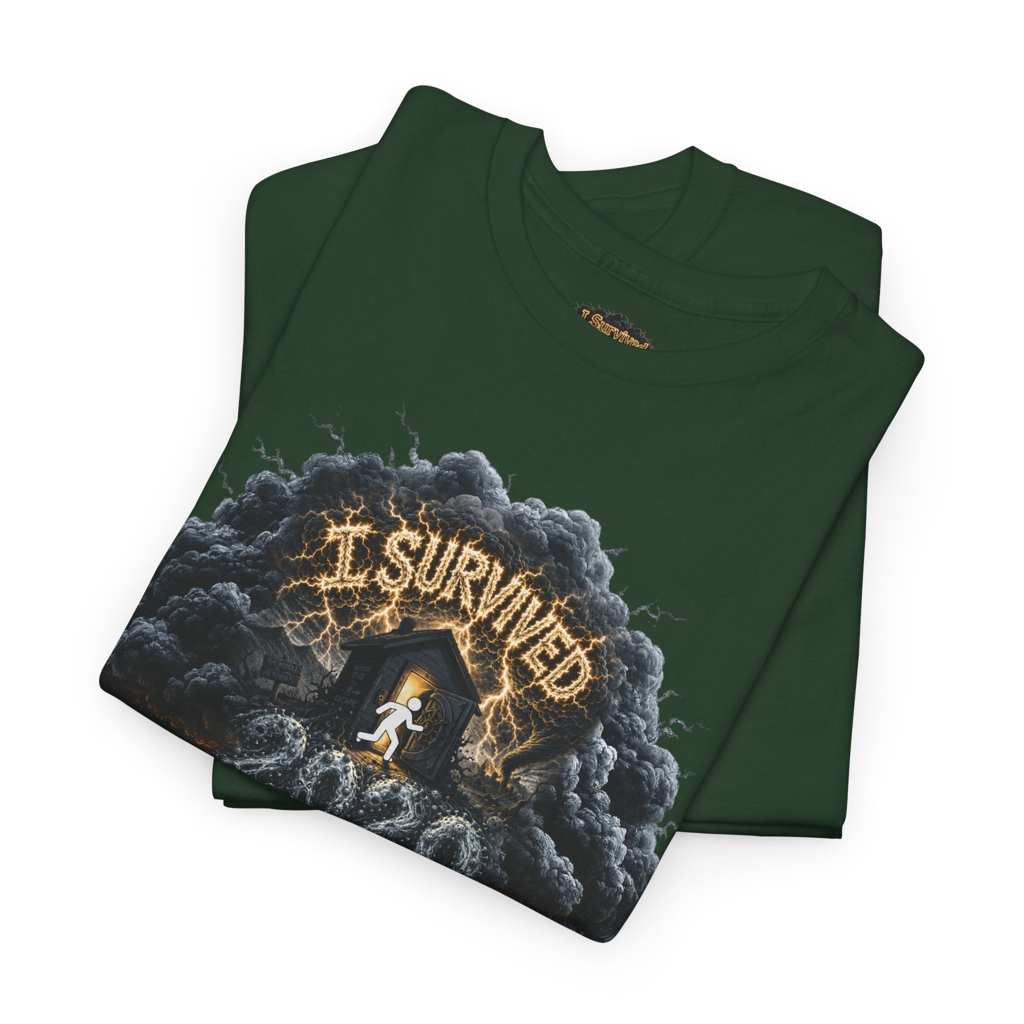 I Survived 2020 —  Deriector's Cut Original Design Teaser Tee | Season 1 Premiere Drop Unisex Heavy Cotton Tee