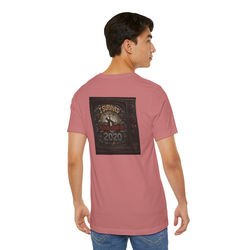 I Survived 2020 — "Please Stand By" Test Pattern Tee Summer Premier Unisex Jersey Short Sleeve Tee