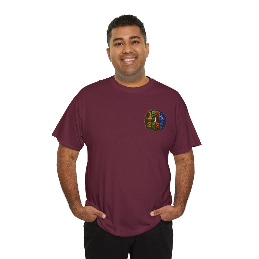 I Survived 2020 — "No Signal" Test Pattern Tee Alien Broadcast Finale Summer Premiere Unisex Heavy Cotton Tee