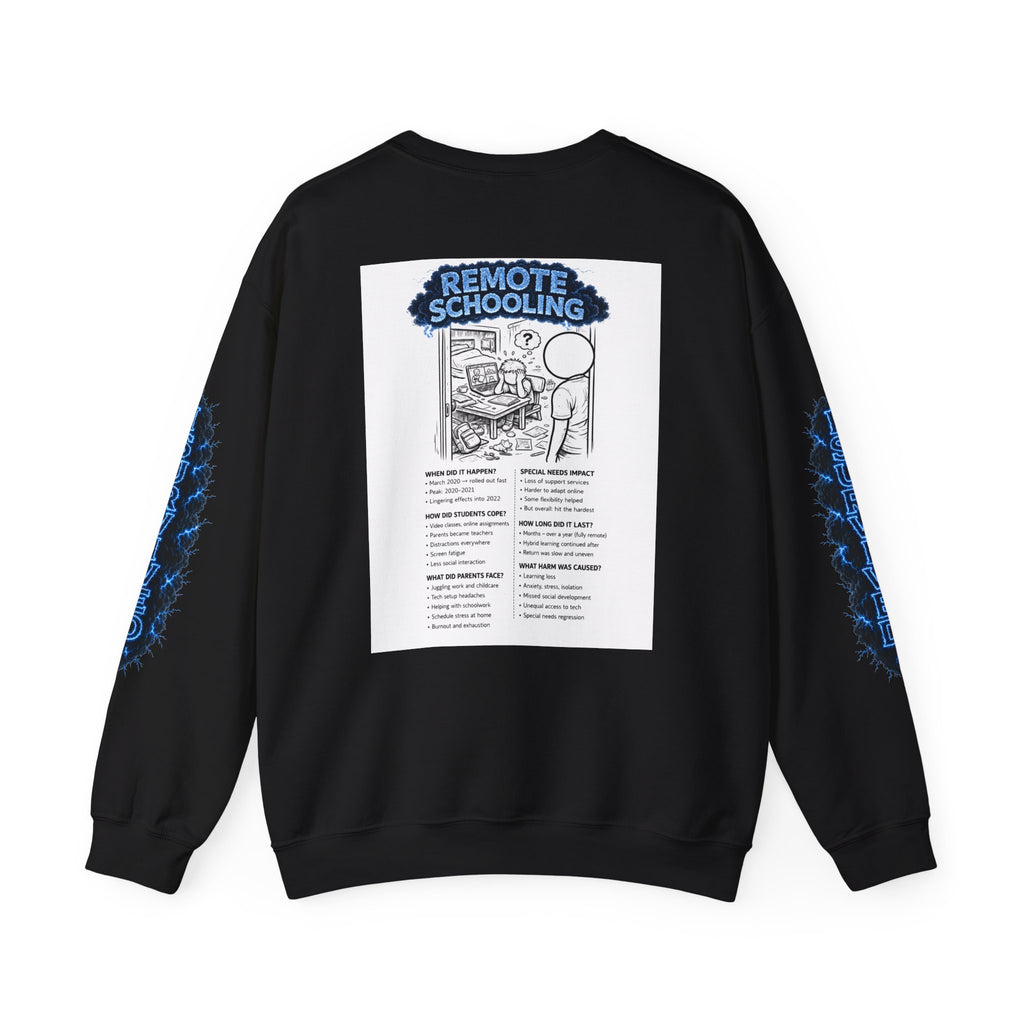 I Survived 2020 — Director's Cut S3:E3 "Remote Schooling" | Lockdown Edition Documentary Unisex Heavy Blend™ Crewneck Sweatshirt
