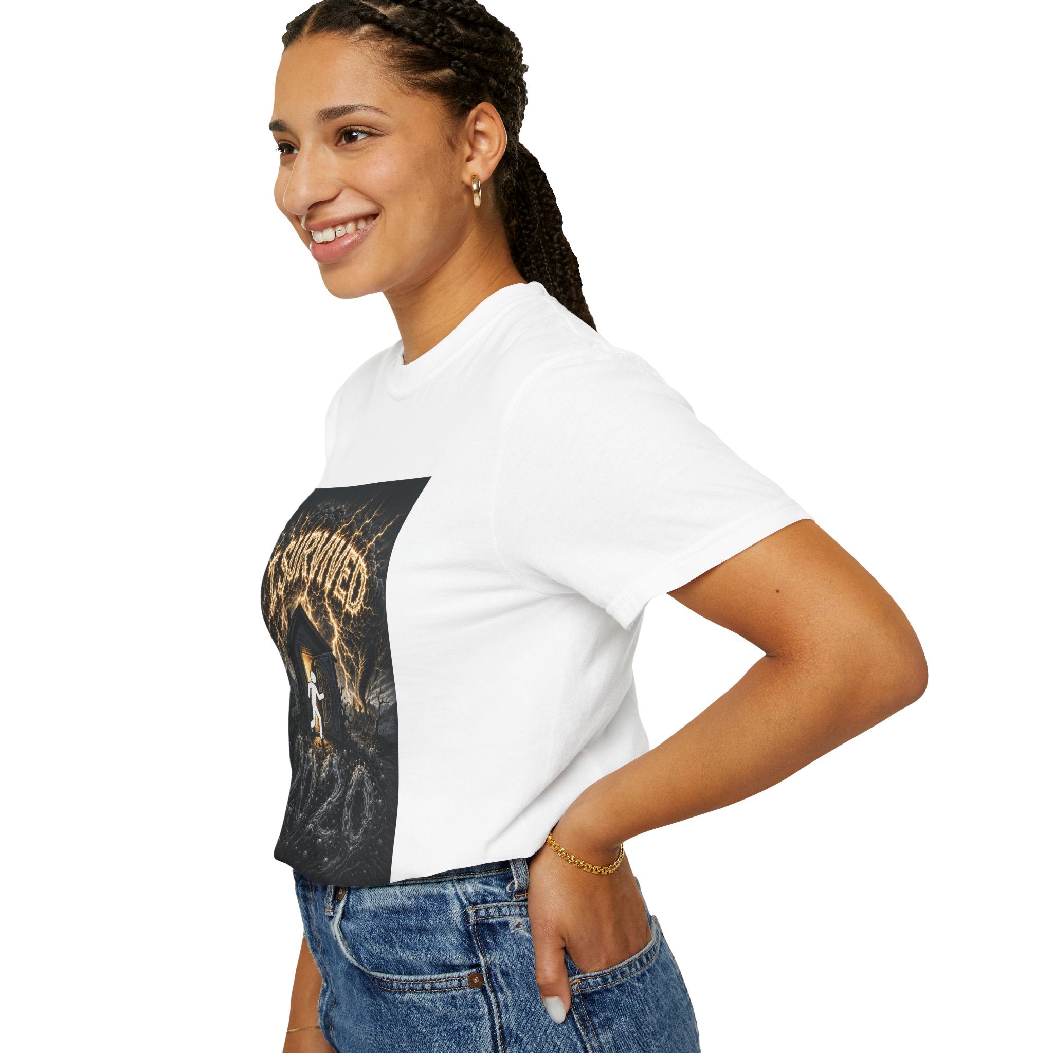 I Survived 2020 — Original Design Teaser Tee | Season 1 Premiere Drop Unisex Garment-Dyed T-shirt