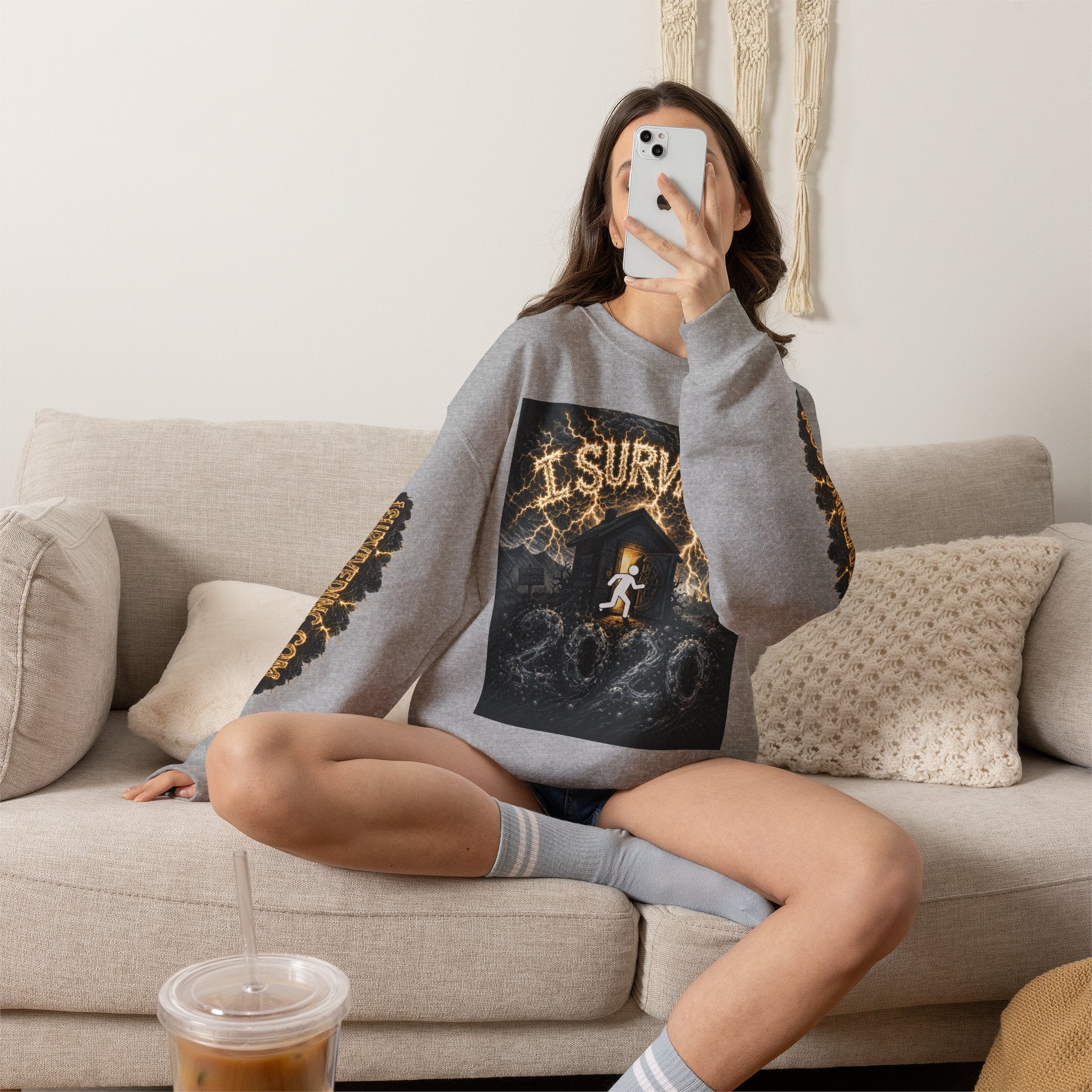 I Survived 2020 — Original PILOT Design: Special Edition Unisex Heavy Blend™ Crewneck Sweatshirt