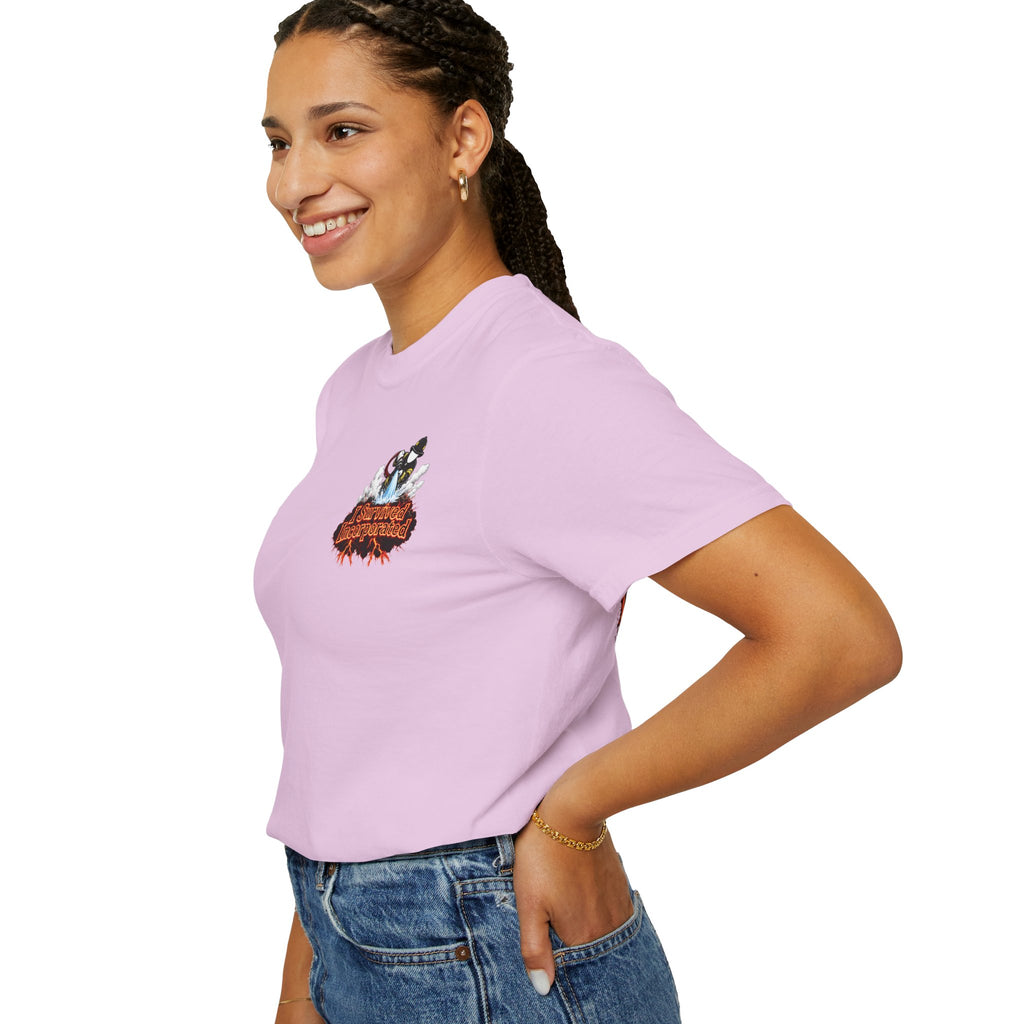 I Survived 2020 — "Please Stand By" Test Pattern Tee Wildfire Signal Edition Summer Premiere Unisex Garment-Dyed T-shirt