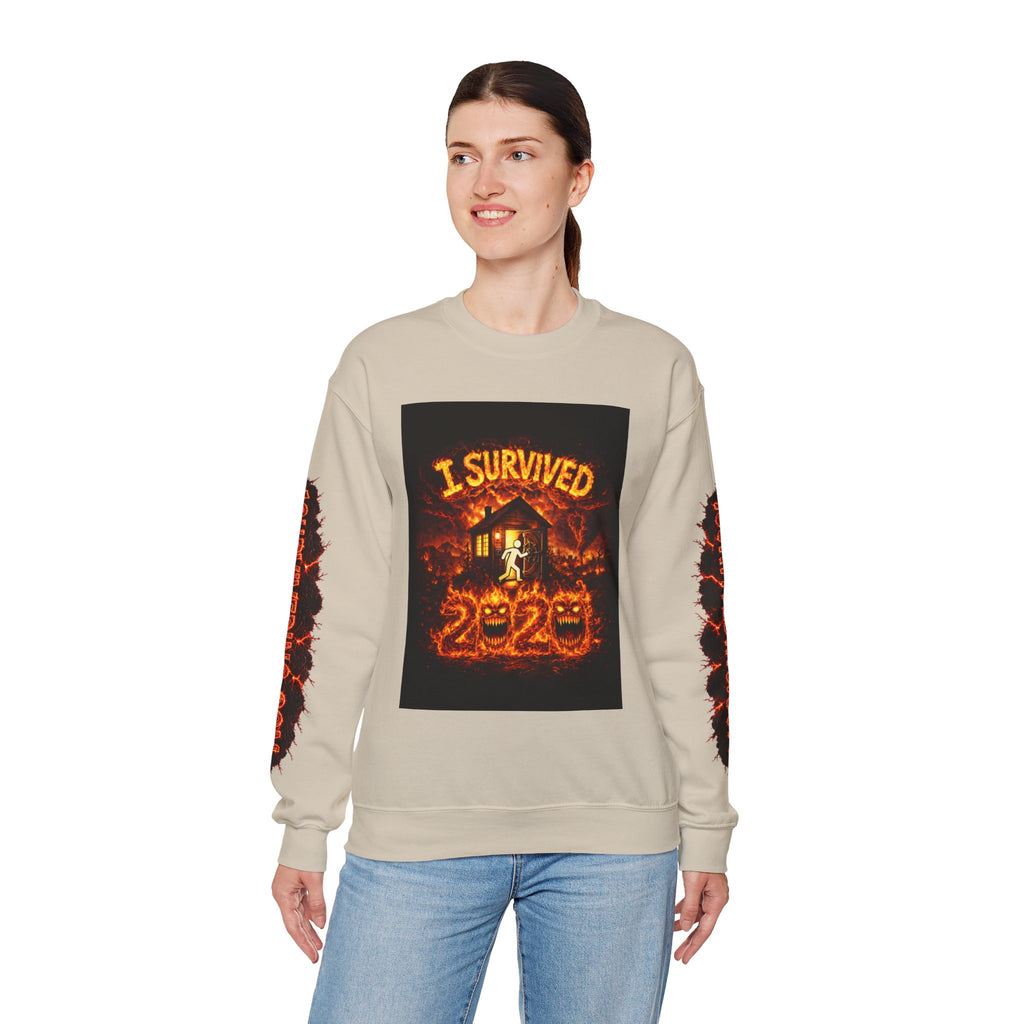 I Survived 2020 — WILDFIRES S2:E3: "The California Wildfires" Memorial Unisex Heavy Blend™ Crewneck Sweatshirt