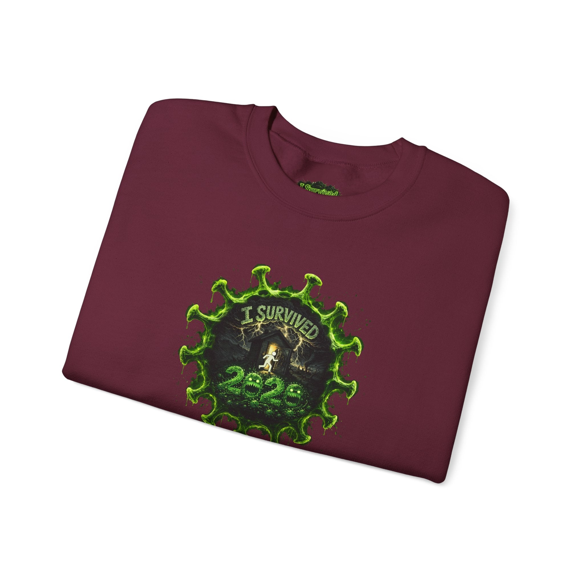 I Survived 2020 — PANDEMIC S1:E4: Director's Cut "Mask Madness" Unisex Heavy Blend™ Crewneck Sweatshirt