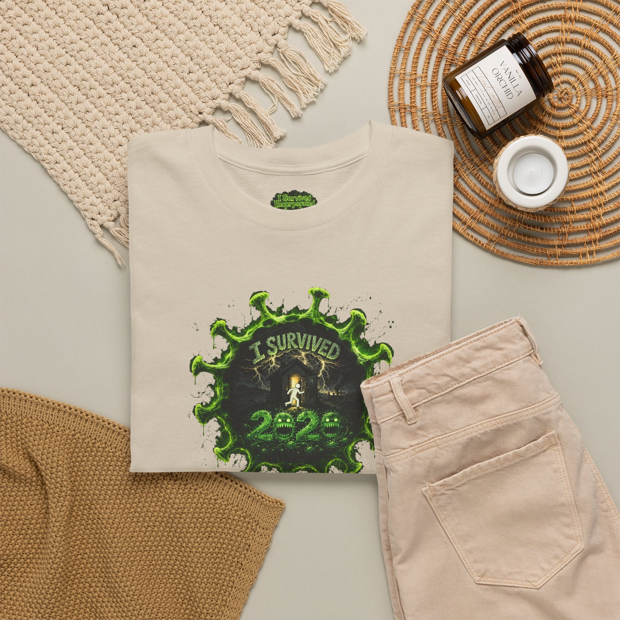 I Survived 2020 — PANDEMIC S1:E4: Director's Cut Special Edition "Mask Madness" Unisex Heavy Cotton Tee