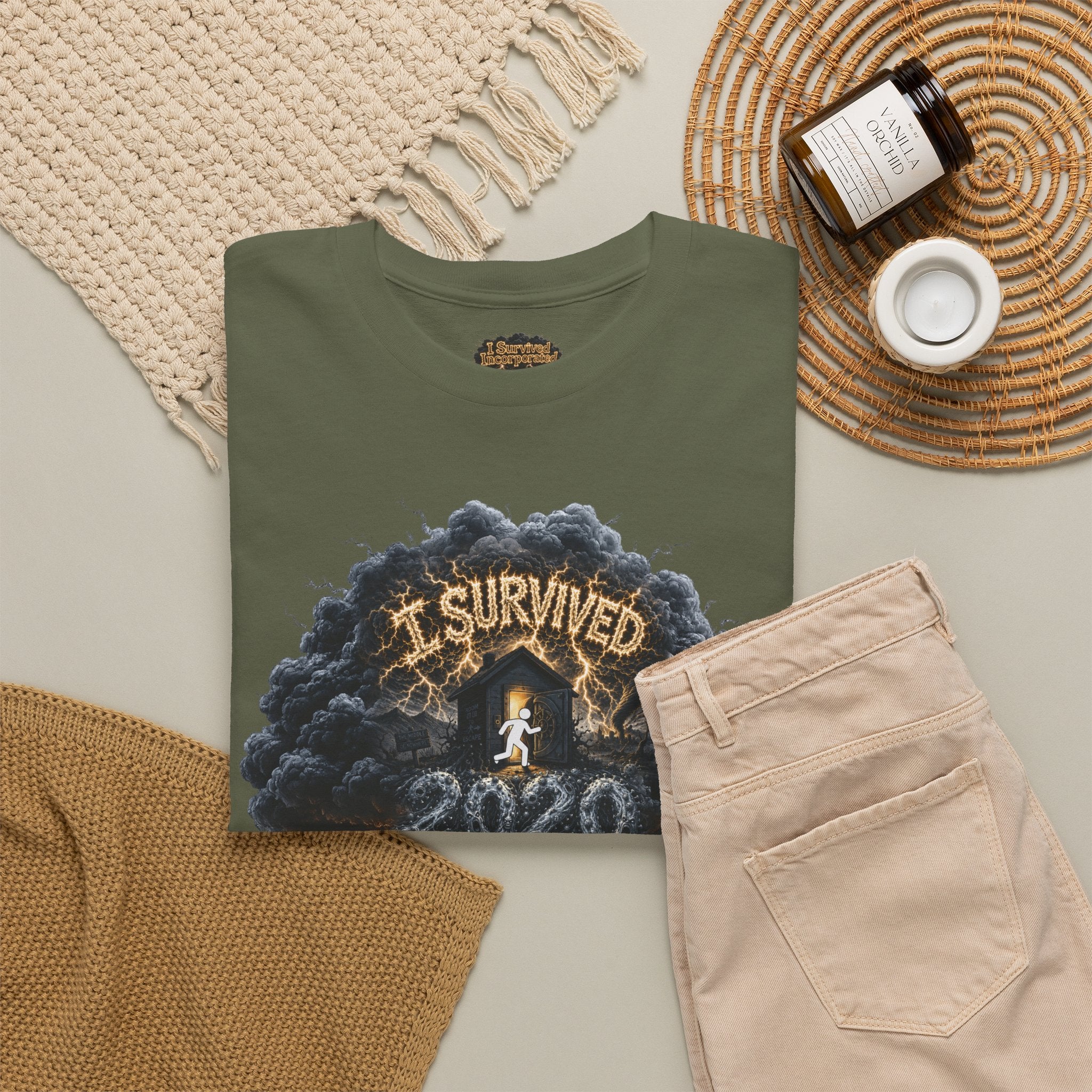I Survived 2020 — Director's Cut Original Design Teaser Tee | Season 1 Premiere Drop Unisex Heavy Cotton Tee