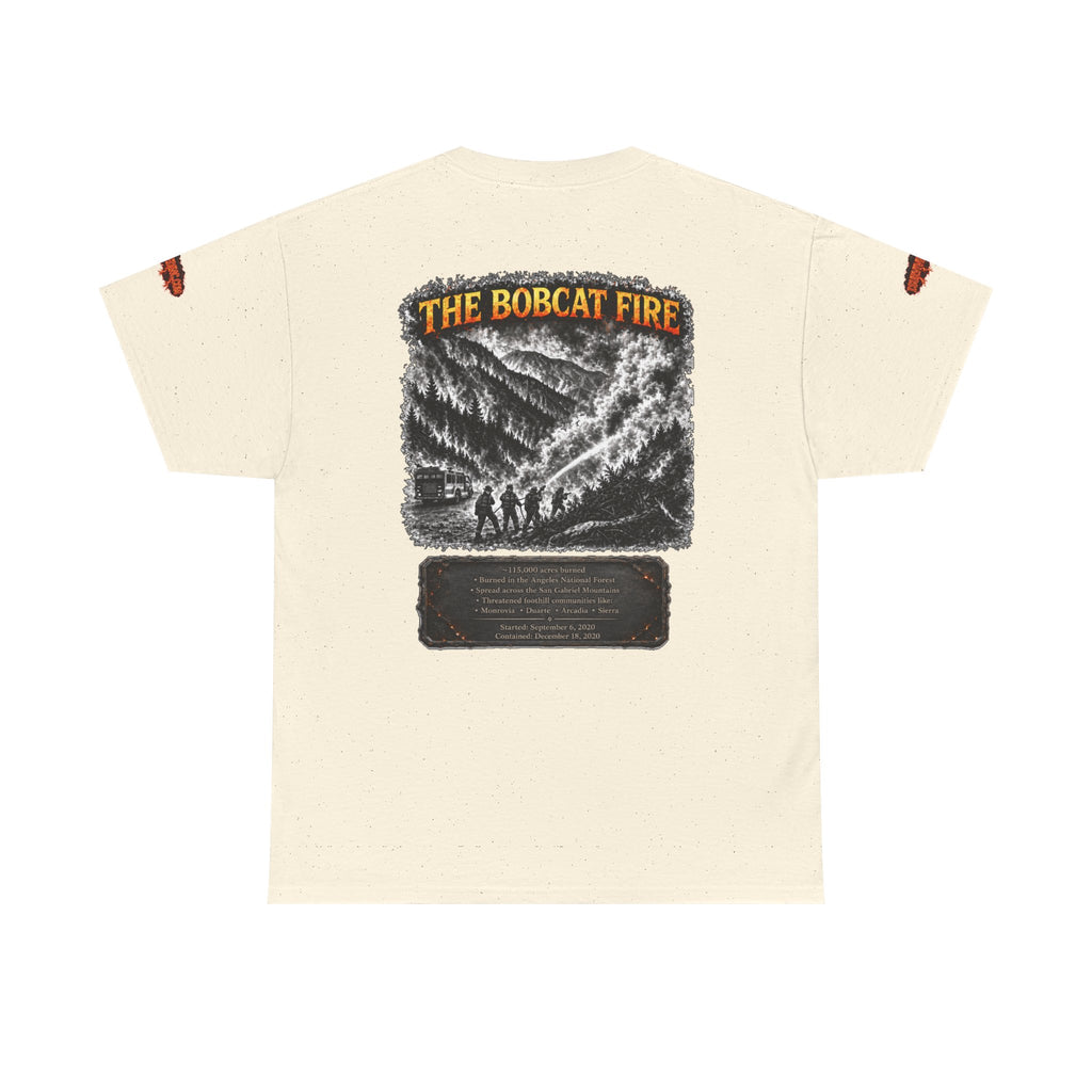 I Survived 2020 — WILDFIRES S2:E2: Director's Cut Special Edition "The Bobcat Fire" Memorial Unisex Heavy Cotton Tee
