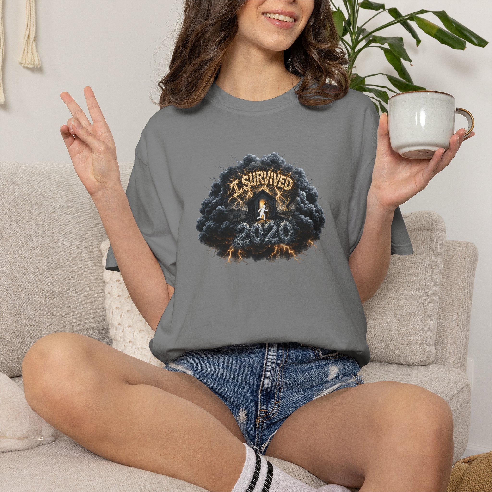 I Survived 2020 — Original PILOT Design: Director's Cut Unisex Garment-Dyed T-shirt