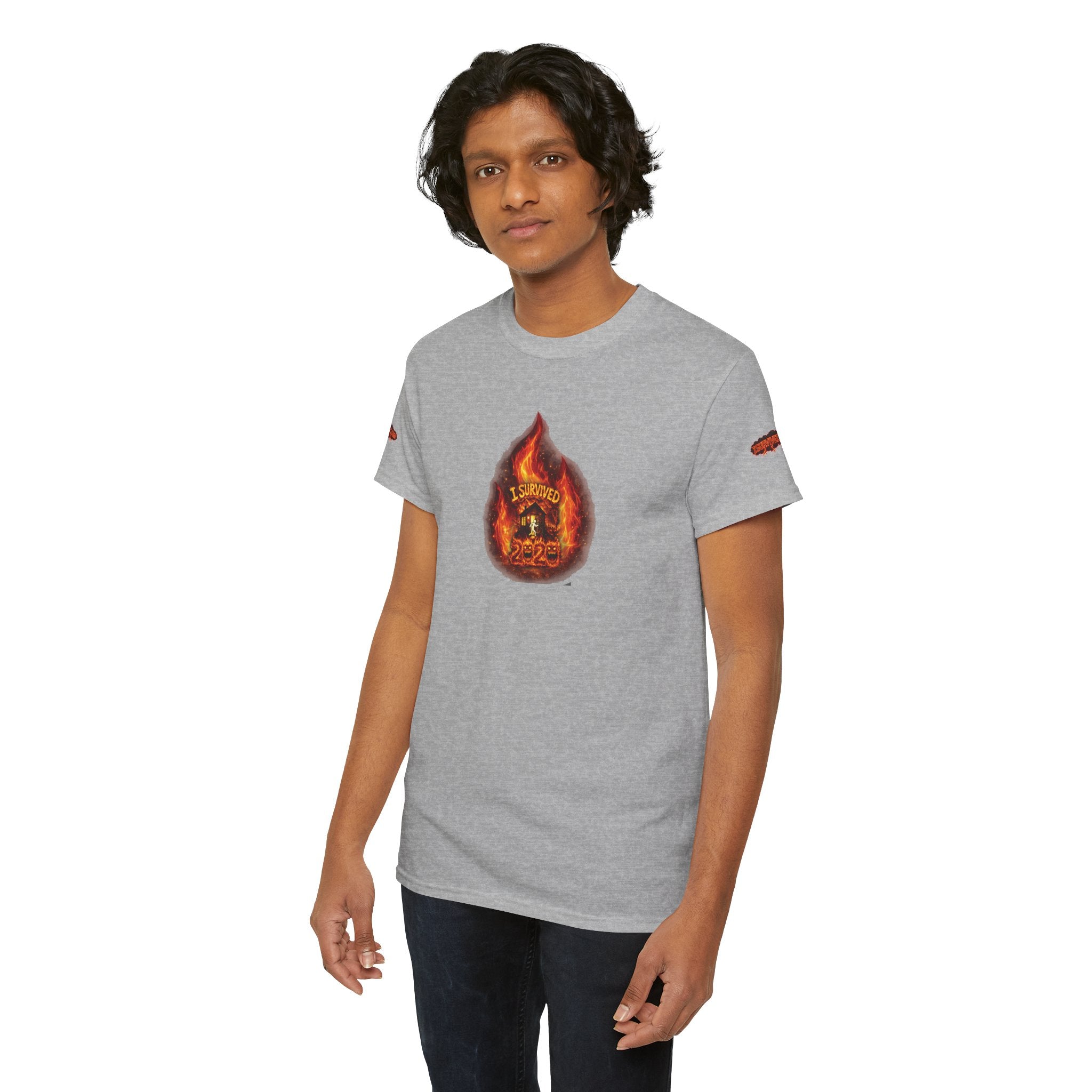 I Survived 2020 — WILDFIRES S2:E3: Director's Cut Special Edition "The California Wildfires" Memorial Unisex Heavy Cotton Tee