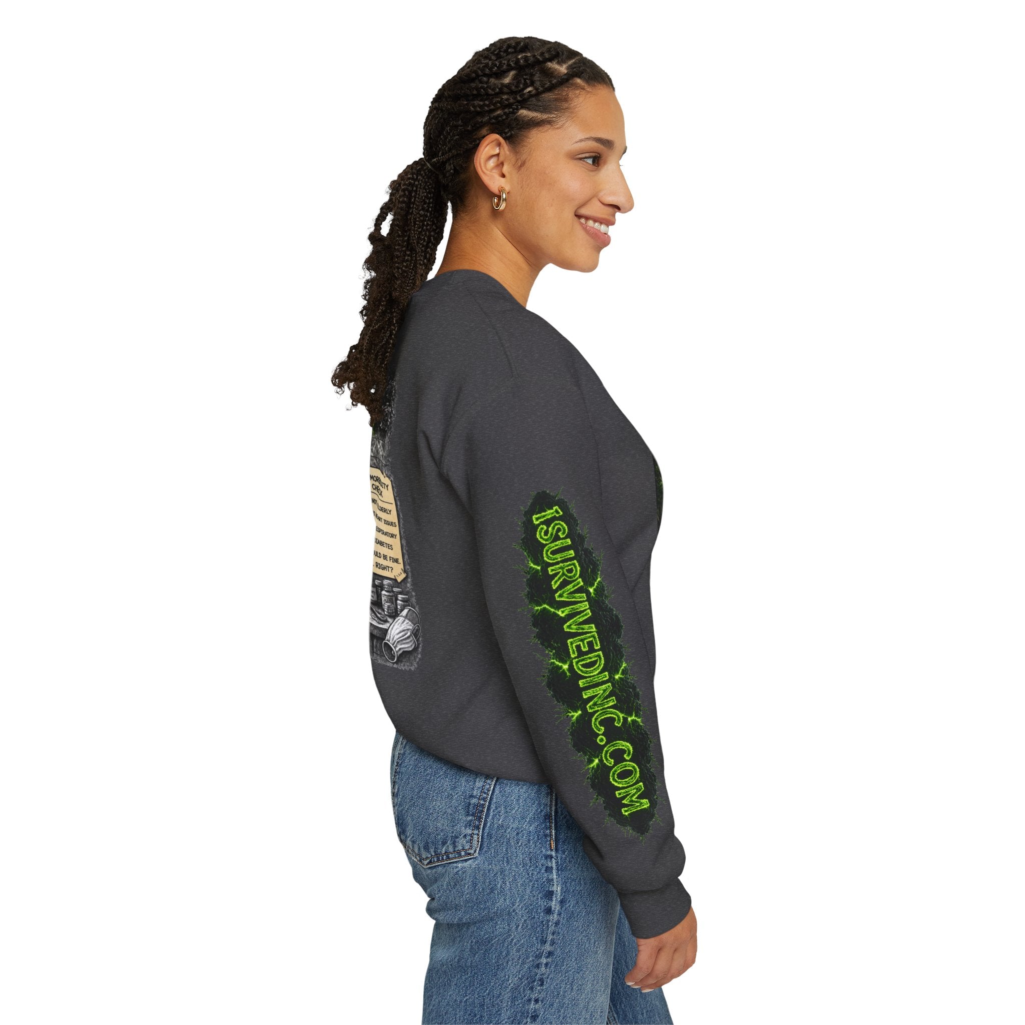 I Survived 2020 — S1:E1 "COVID-19: The Coronavirus" | Pandemic Edition Unisex Heavy Blend™ Crewneck Sweatshirt