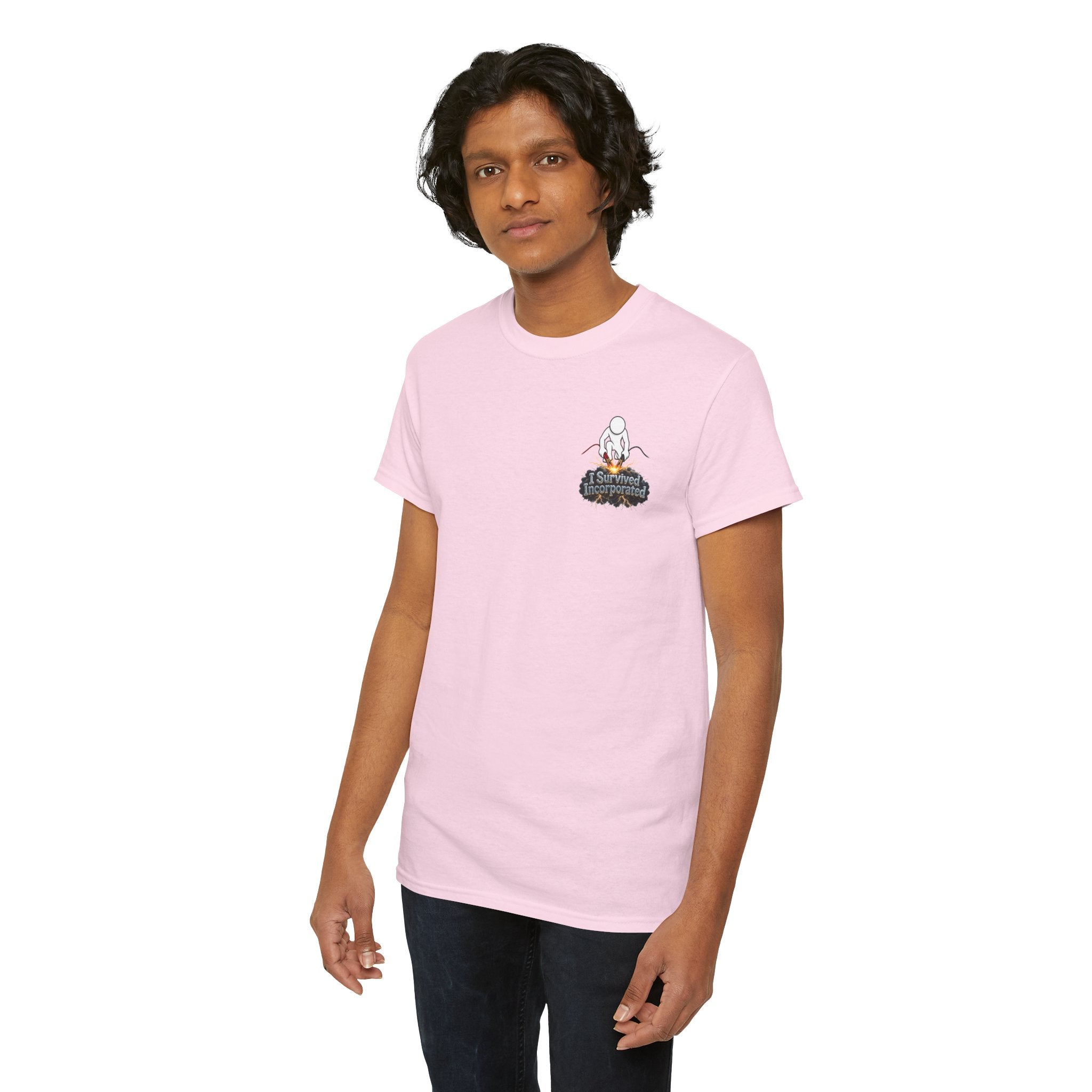 I Survived 2020 — "Please Stand By" Test Pattern Tee Summer Premier Unisex Heavy Cotton Tee