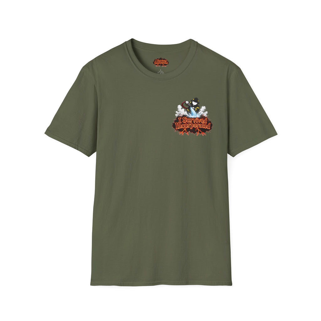 I Survived 2020 — "Please Stand By" Test Pattern Tee Wildfire Signal Edition Summer Premiere Unisex Softstyle T-Shirt
