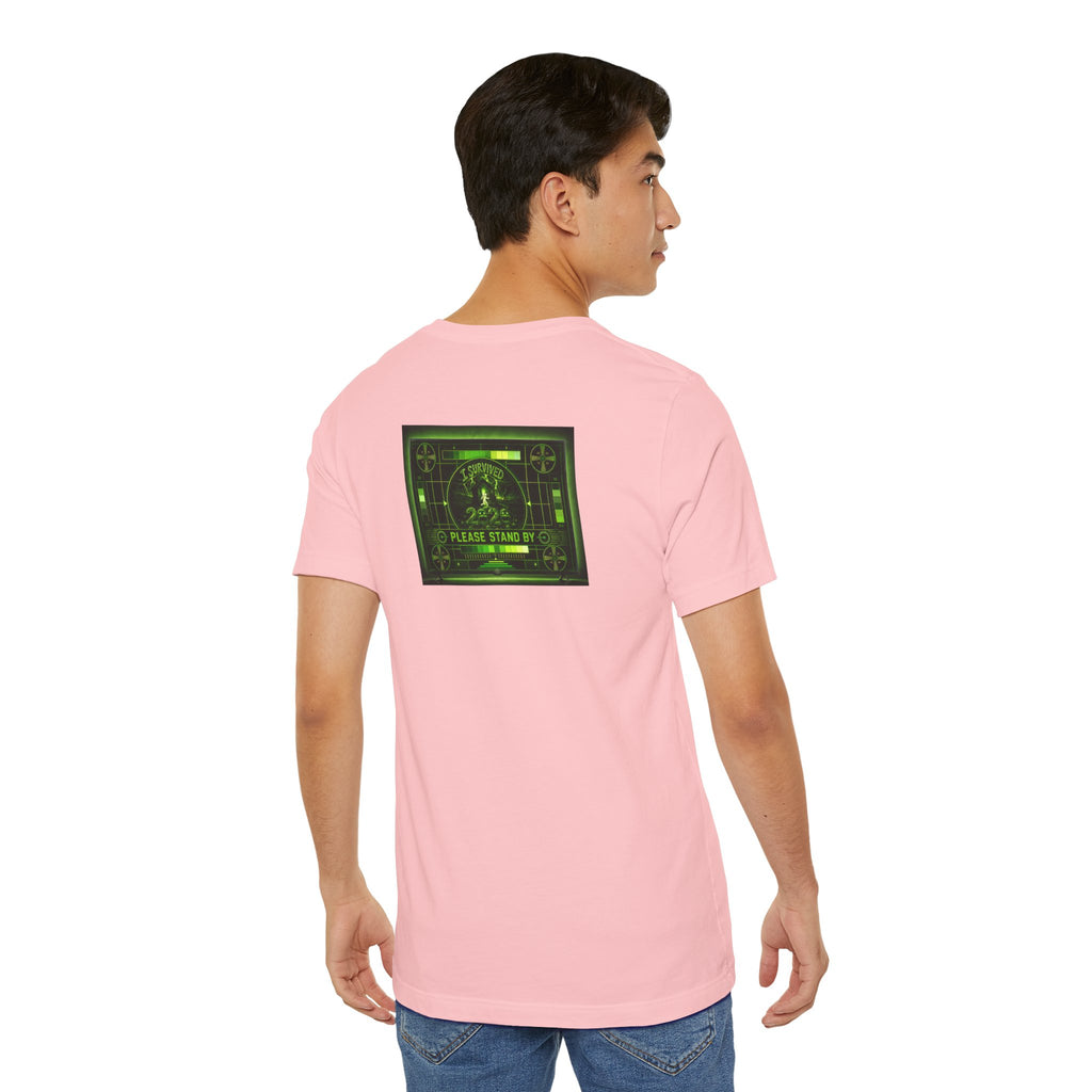 I Survived 2020 — "Please Stand By" Test Pattern Toxic Signal Tee Summer Premiere Unisex Jersey Short Sleeve Tee
