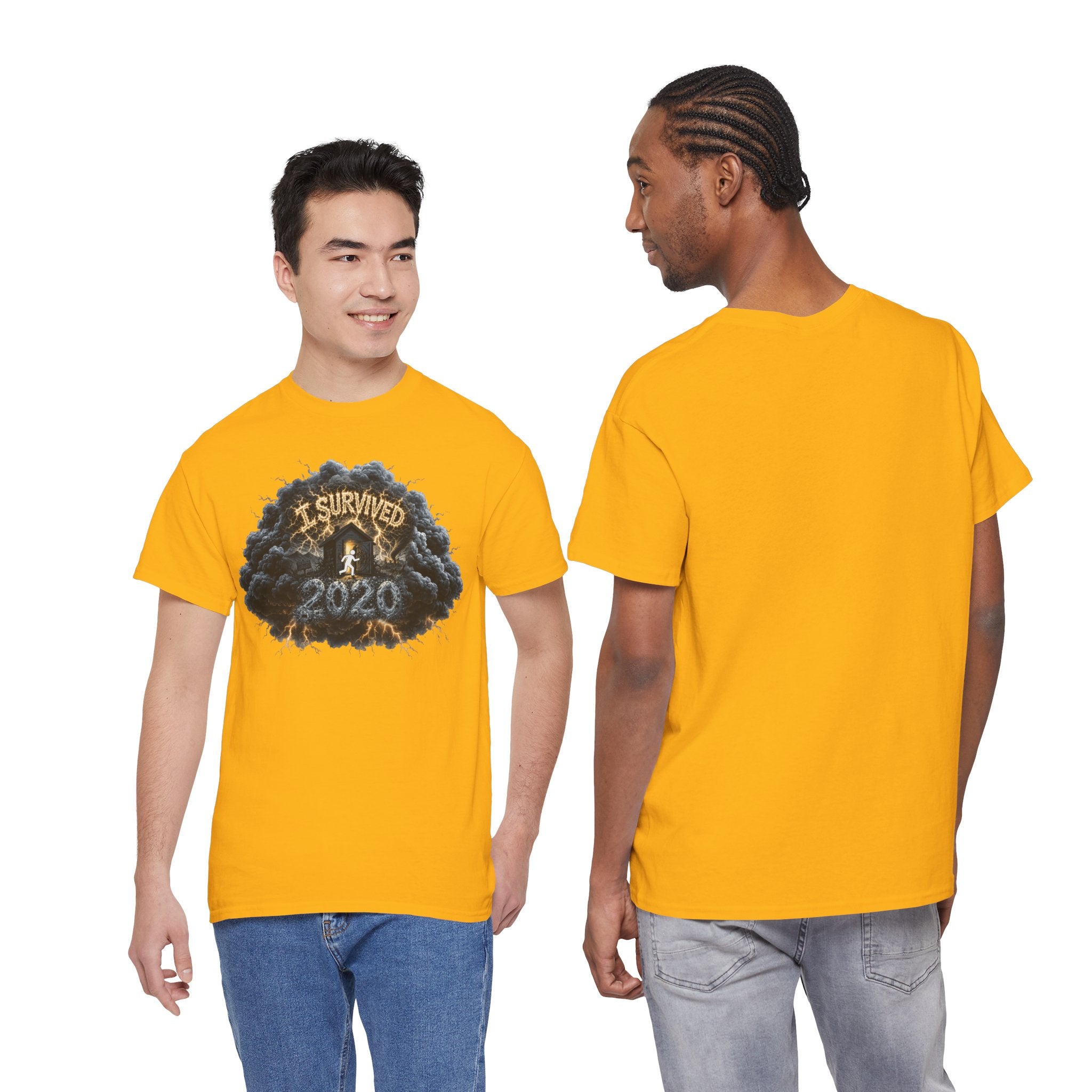 I Survived 2020 — Director's Cut Original Design Teaser Tee | Season 1 Premiere Drop Unisex Heavy Cotton Tee