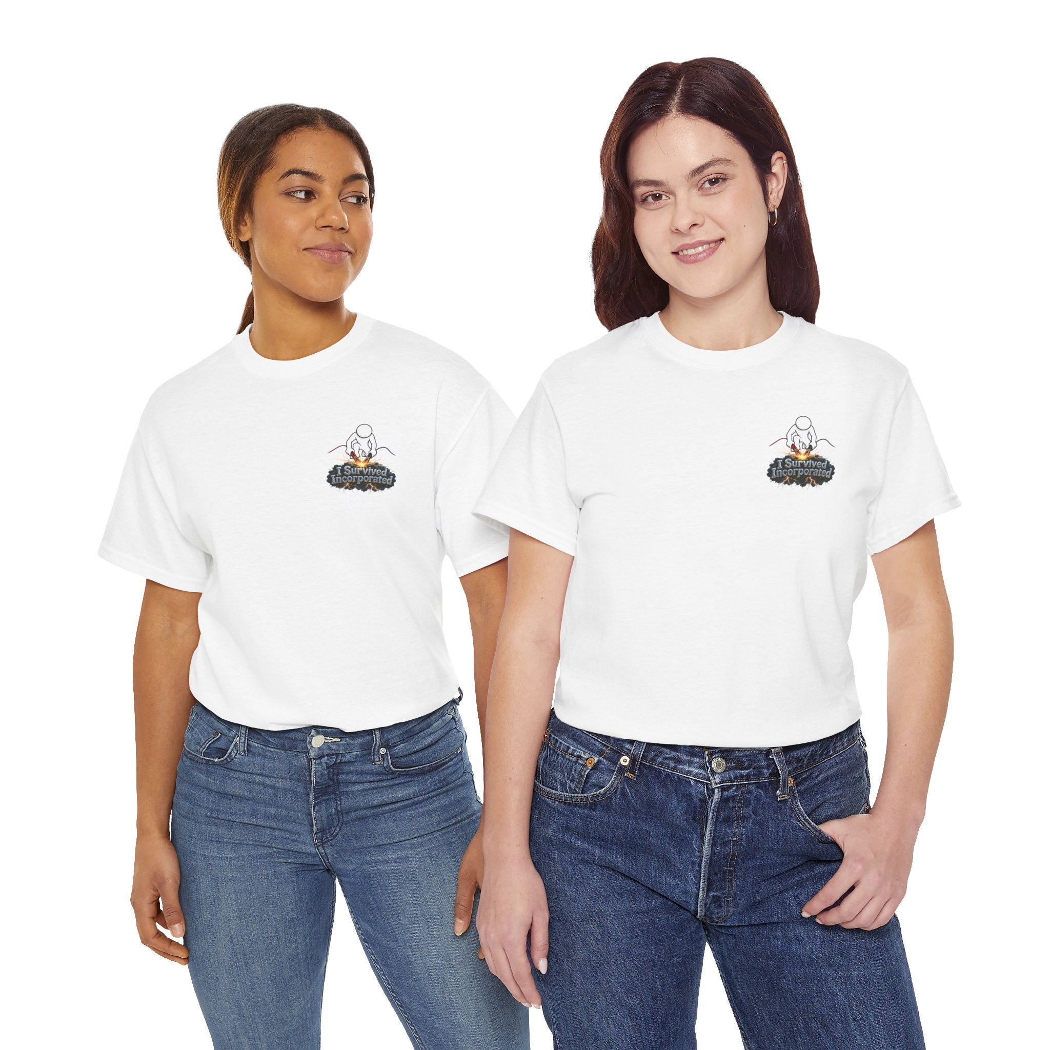 I Survived 2020 — "Please Stand By" Test Pattern Tee Summer Premier Unisex Heavy Cotton Tee