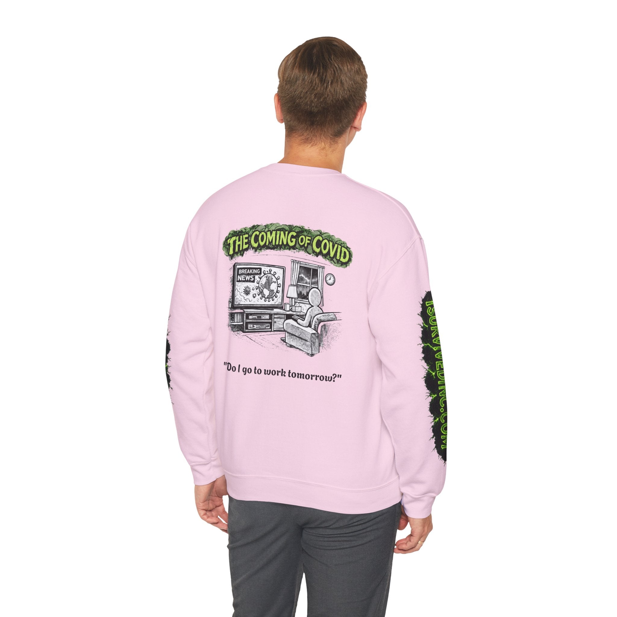 I Survived 2020 — S1:E2 "The Coming of COVID" | Pandemic Edition Unisex Heavy Blend™ Crewneck Sweatshirt