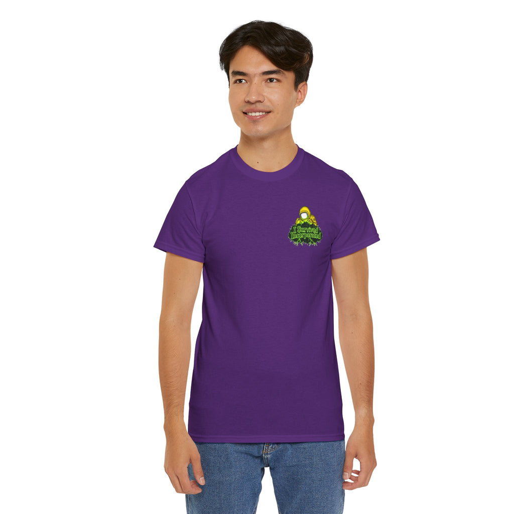 I Survived 2020 — "Please Stand By" Test Pattern Toxic Signal Tee Summer Premiere Unisex Heavy Cotton Tee