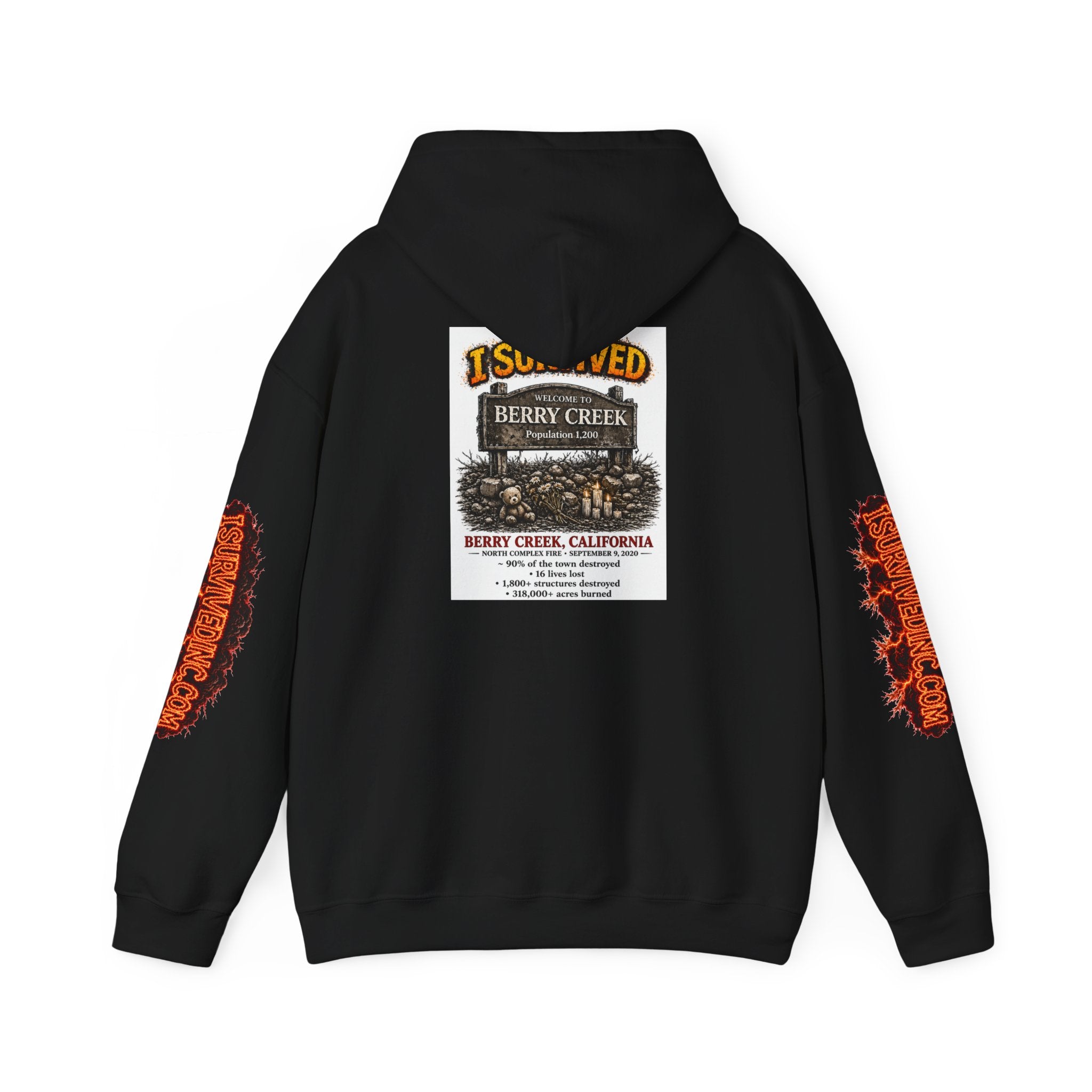 I Survived 2020 — S2:E1 "Berry Creek" | Wildfire Edition Memorial Hoodie Sweatshirt