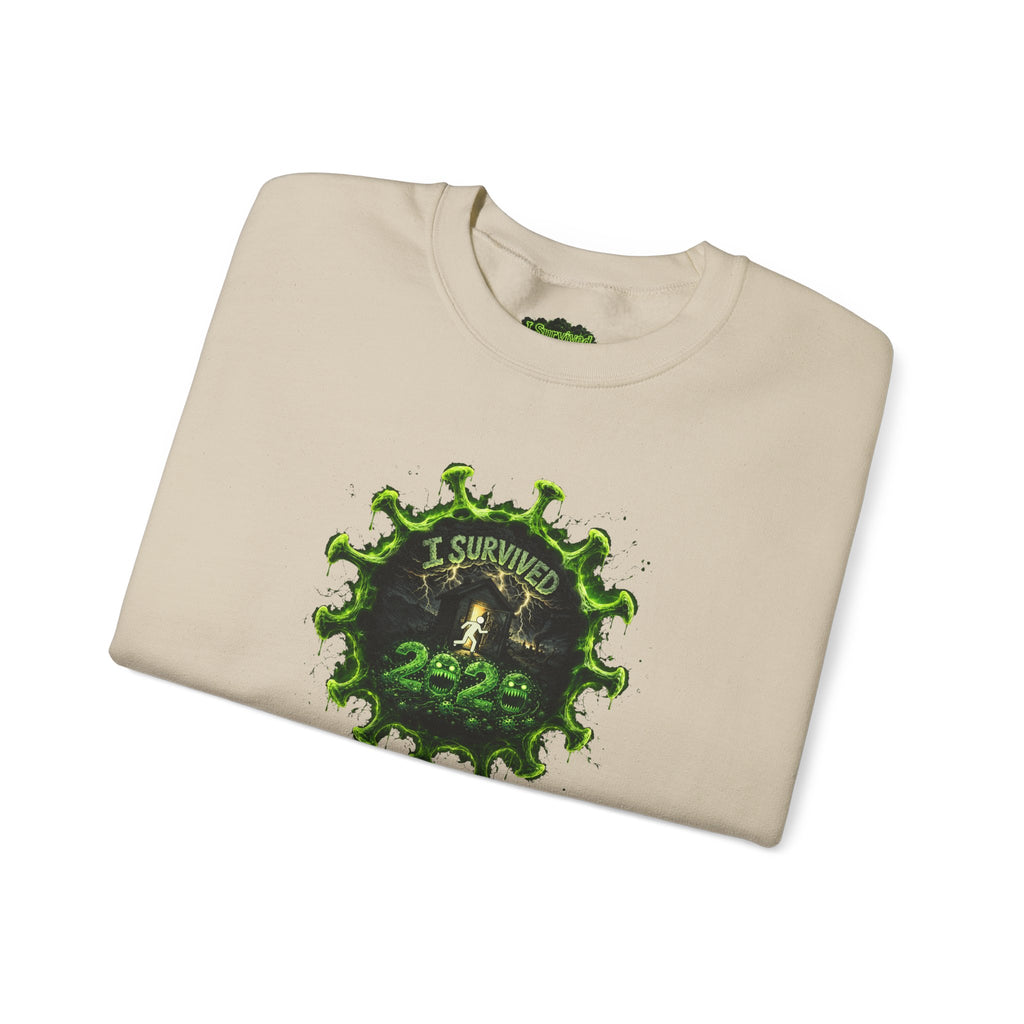 I Survived 2020 — PANDEMIC S1:E4: Director's Cut "Mask Madness" Unisex Heavy Blend™ Crewneck Sweatshirt