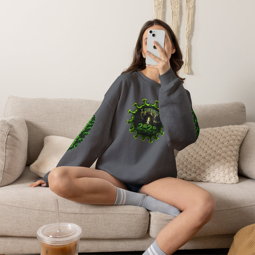 I Survived 2020 — PANDEMIC S1:E1: Director's Cut "COVID-19: The Coronavirus" Unisex Heavy Blend™ Crewneck Sweatshirt